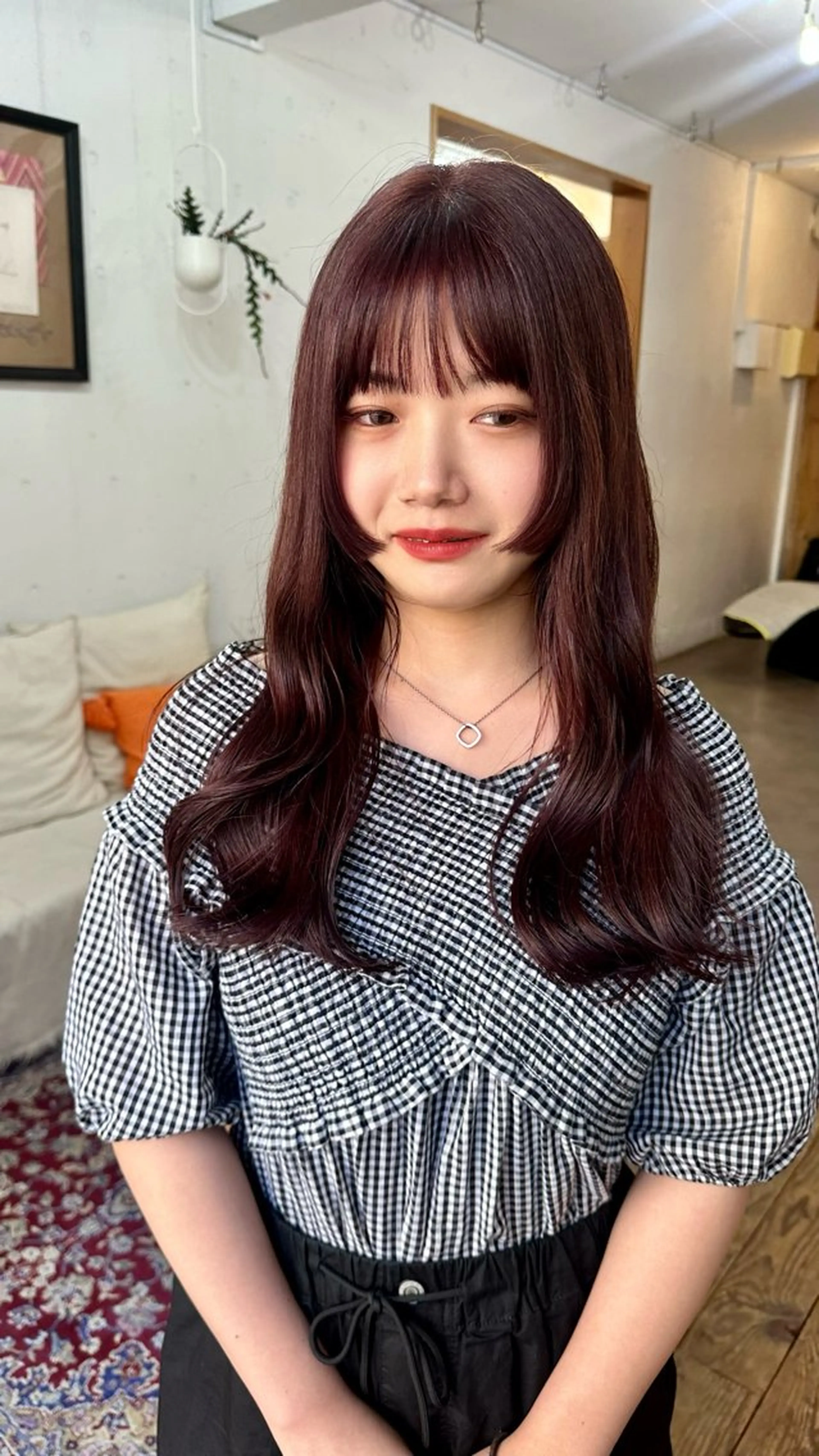 セミロング カラー 🪭risa 暖色/レイヤー🪭のヘアスタイル