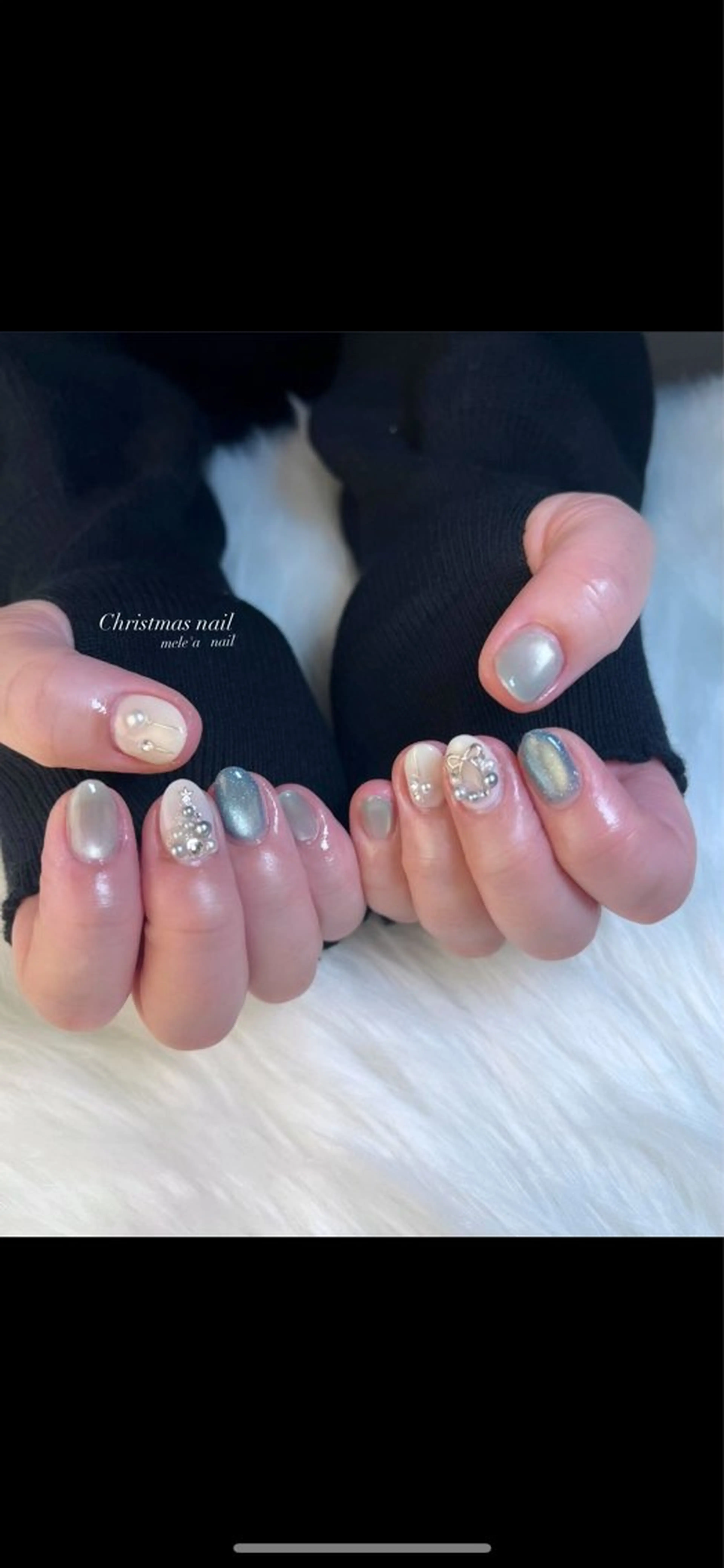 ネイル 冬ネイル クリスマス miho meléanailのネイルデザイン