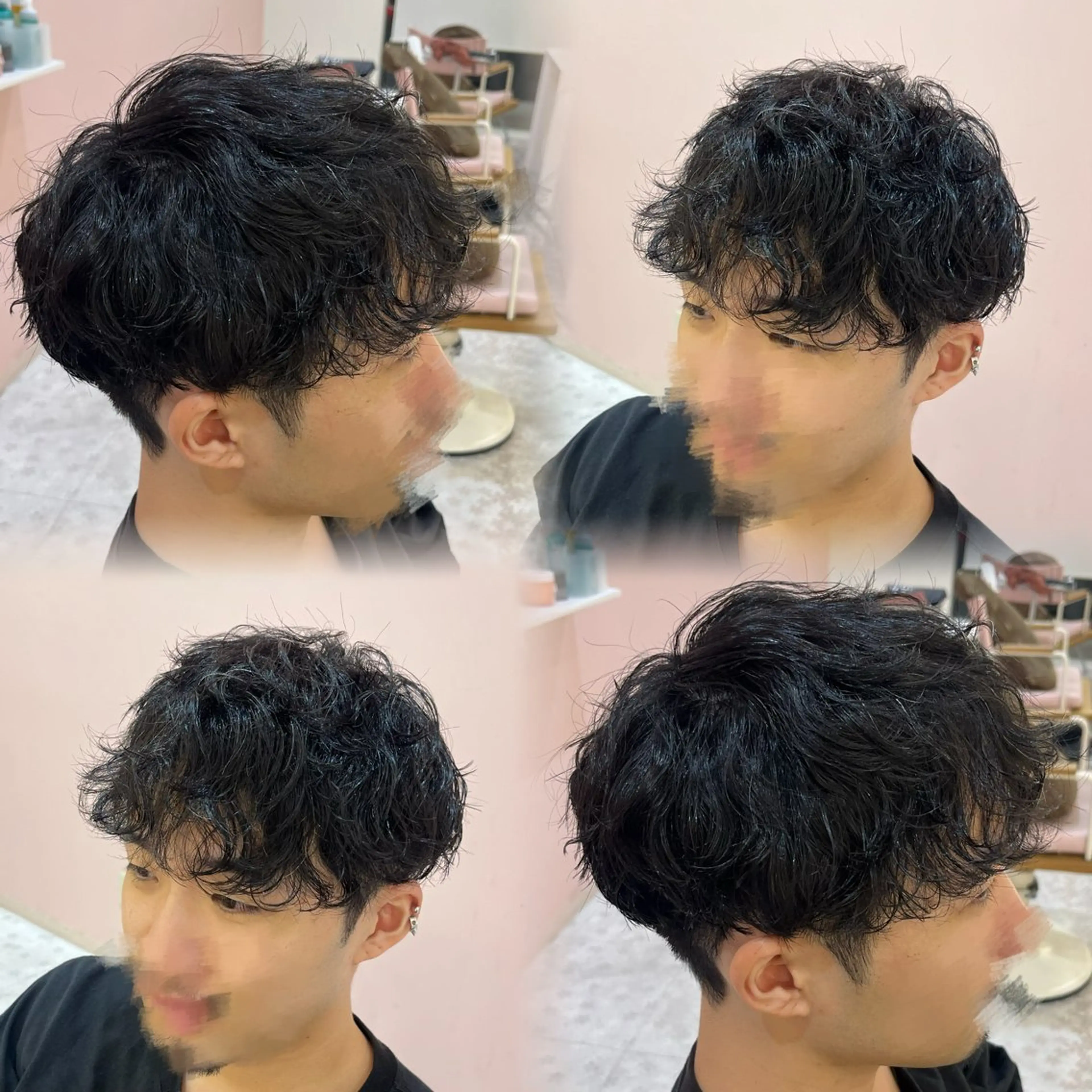 ショート パーマ メンズ メンズパーマ カット パーマ 🫧艶髪/カラー/ パーマ/愛莉🫧のヘアスタイル