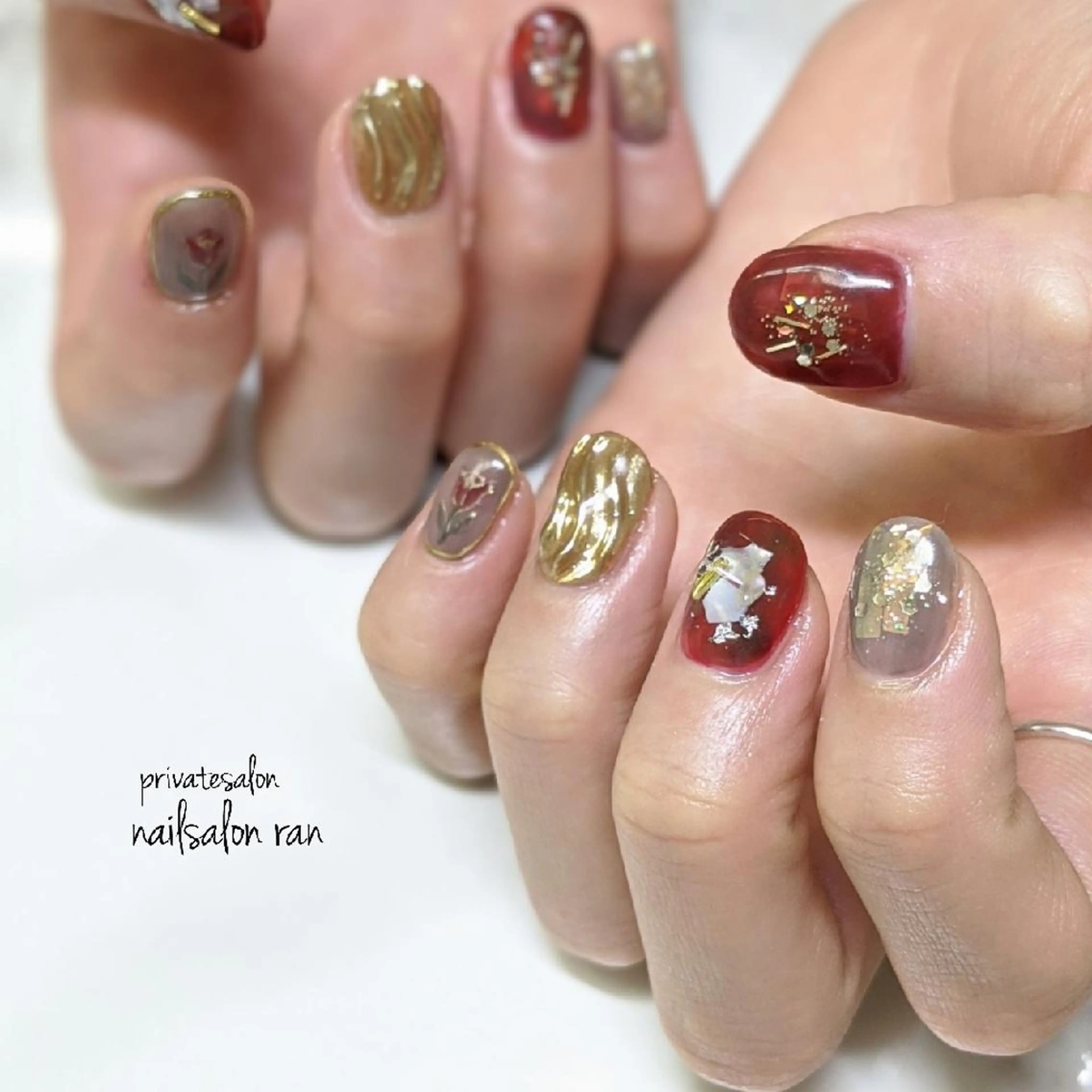 ネイル 持ち込み nailsalon ranのネイルデザイン