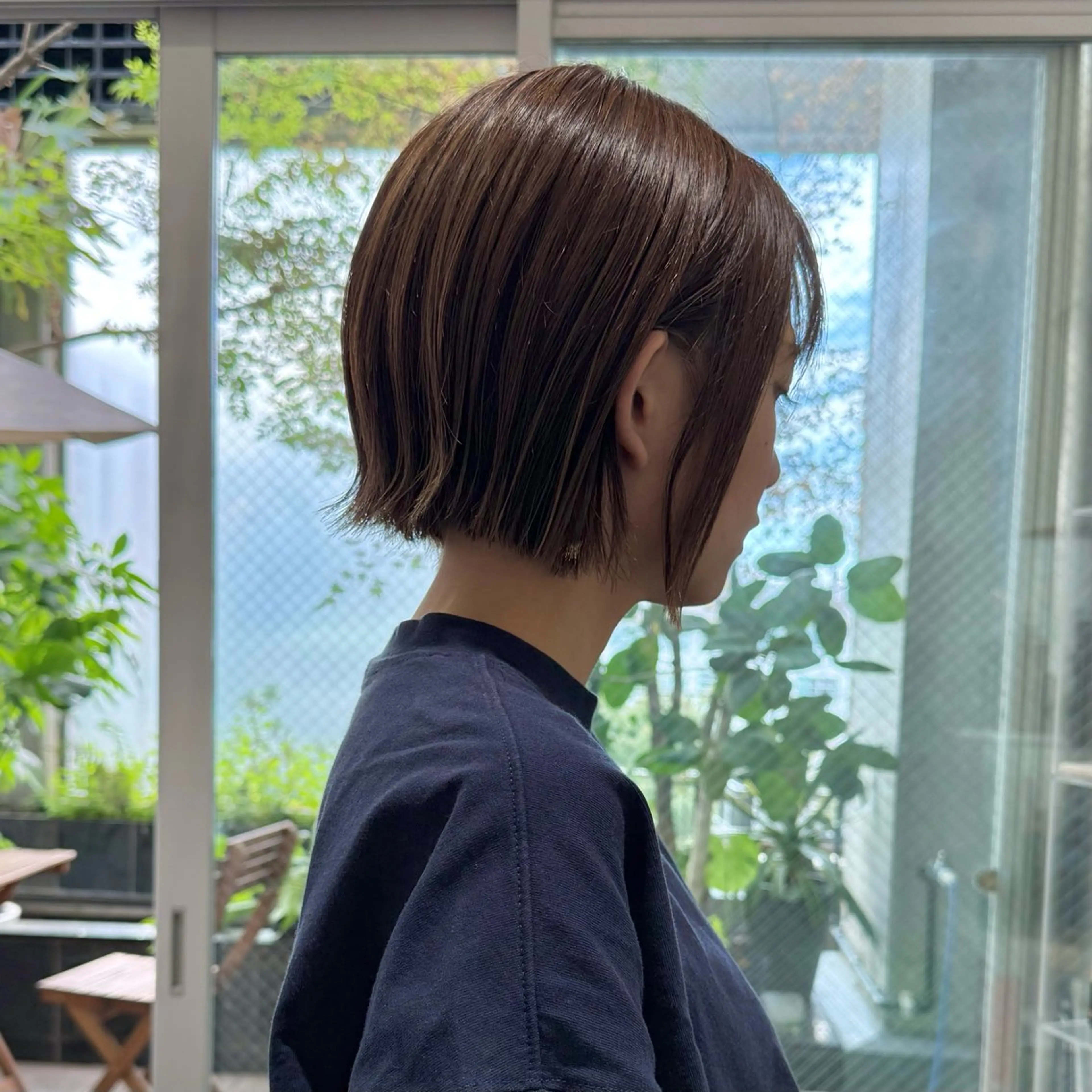 ショート カラー ショートボブ ベージュカラー ダブルカラー ハイライトカラー ボブ カット ヘアカラー トリートメント ヘッドスパ 🌷ショートレイヤー ヘッドスパ🌷鈴木のヘアスタイル