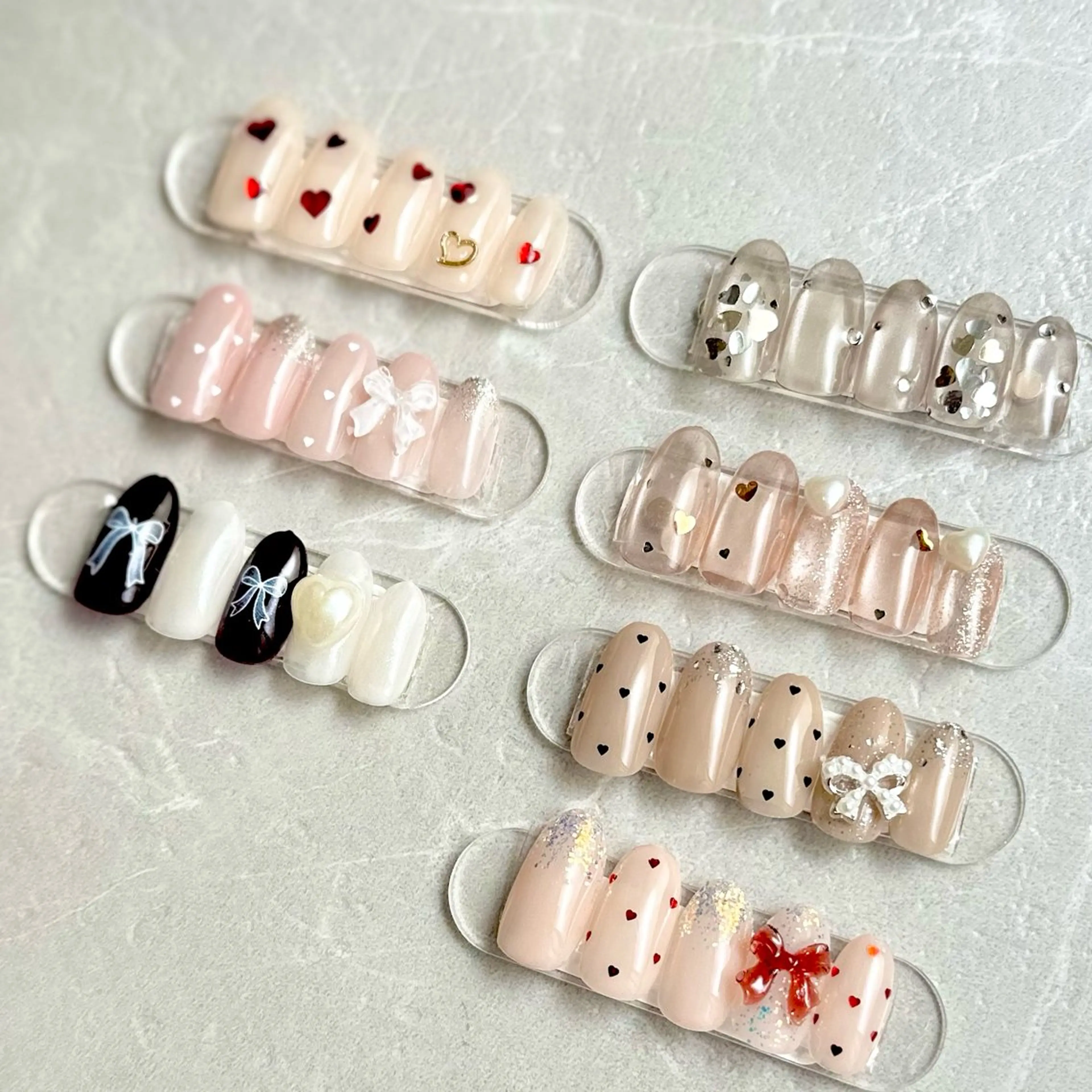 ネイル バレンタイン tete'o nail RIEのネイルデザイン