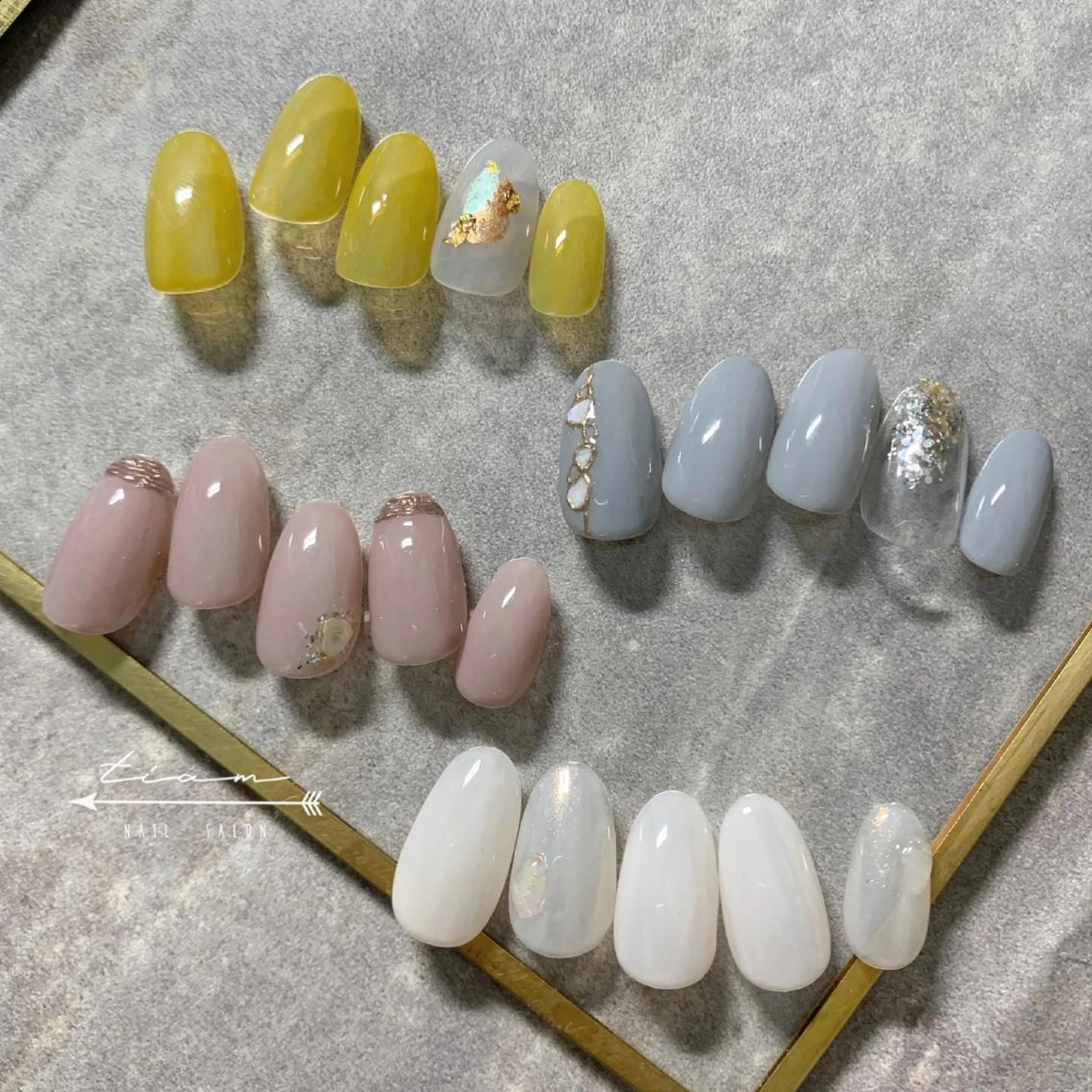 ネイル ハンドネイル 𝑡𝑖𝑎𝑚𓂃 きむらゆきののネイルデザイン