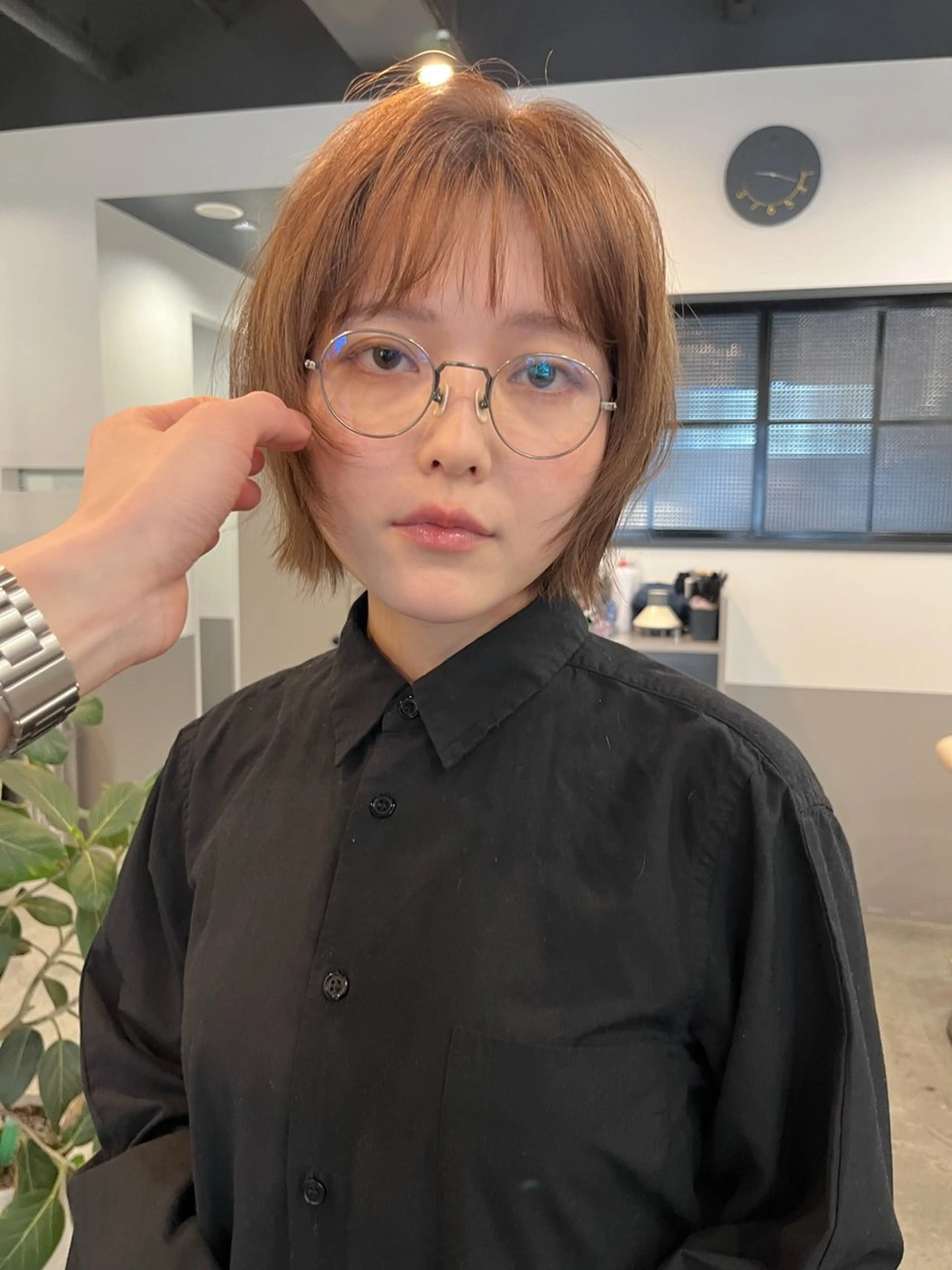 ミディアム カラー ボブレイヤー ボブ レイヤーカット カット ヘアカラー dogstar小林諒 パーマ/レイヤーのヘアスタイル