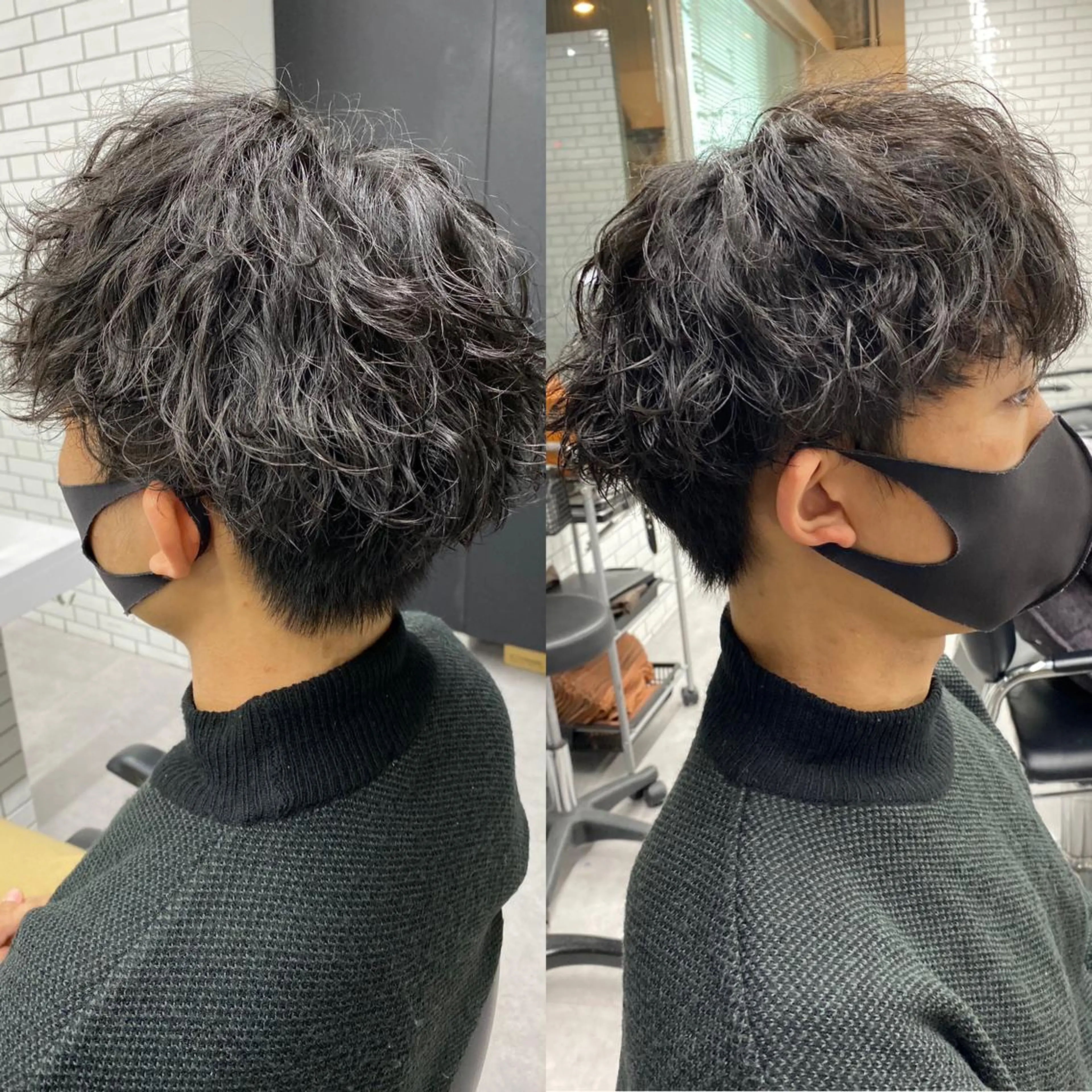 メンズ メンズパーマ 梅田中崎町メンズ 美容師ユースケのヘアスタイル