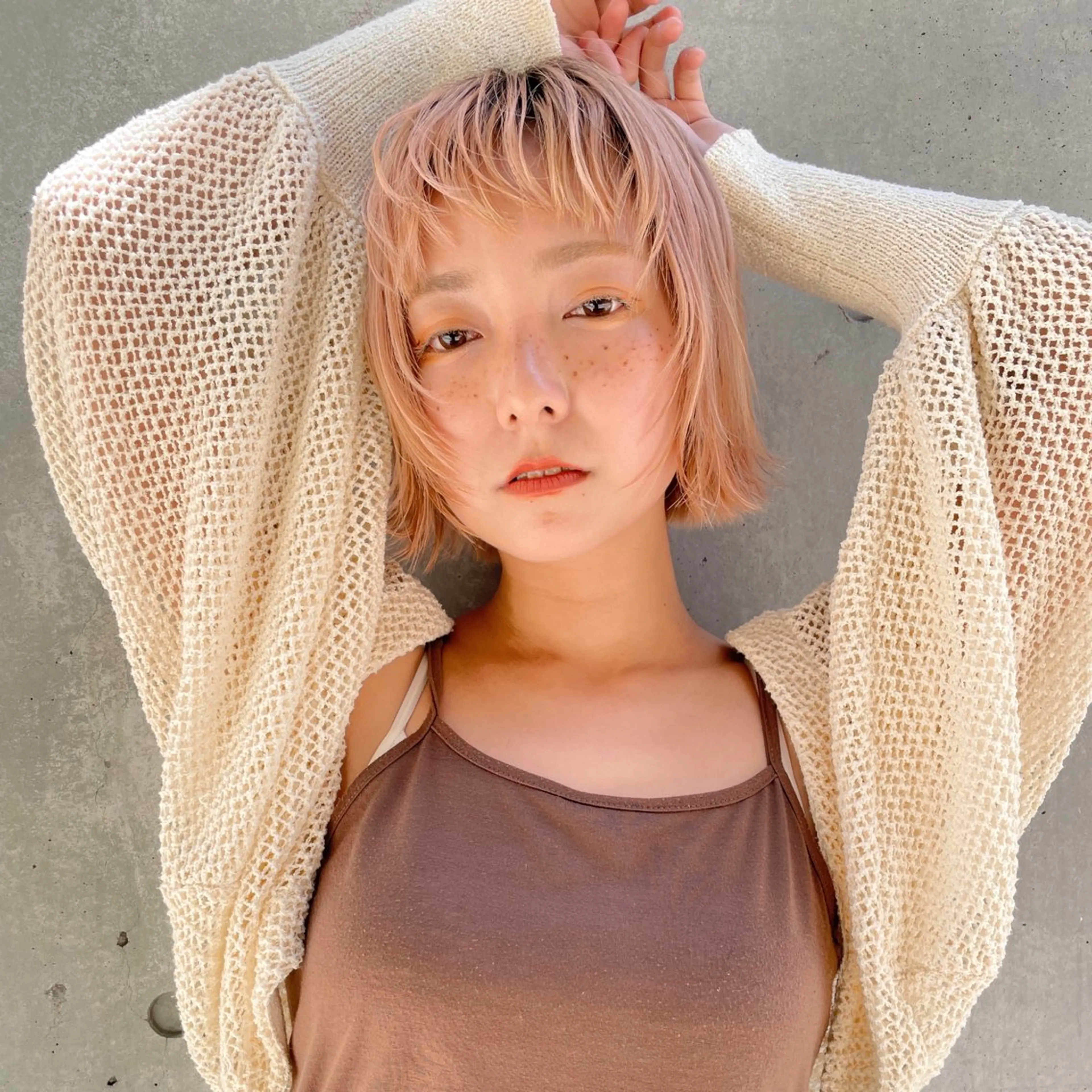 ミディアム 🎗️comoda 神戸三宮 髪質改善のヘアスタイル