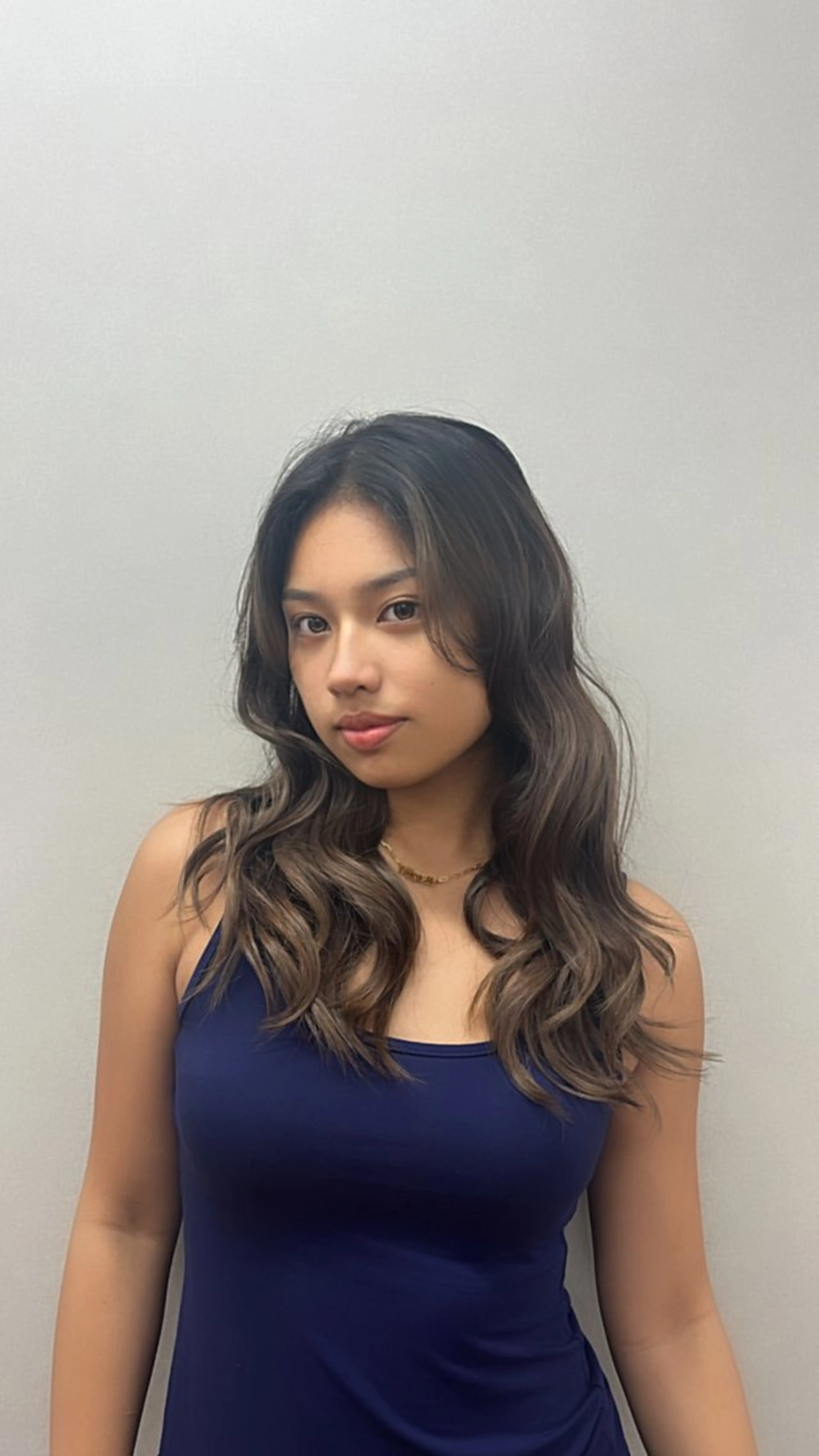 ロング カラー ヘアアレンジ ブラウンカラー ハイライト🌺 ZIONのヘアスタイル