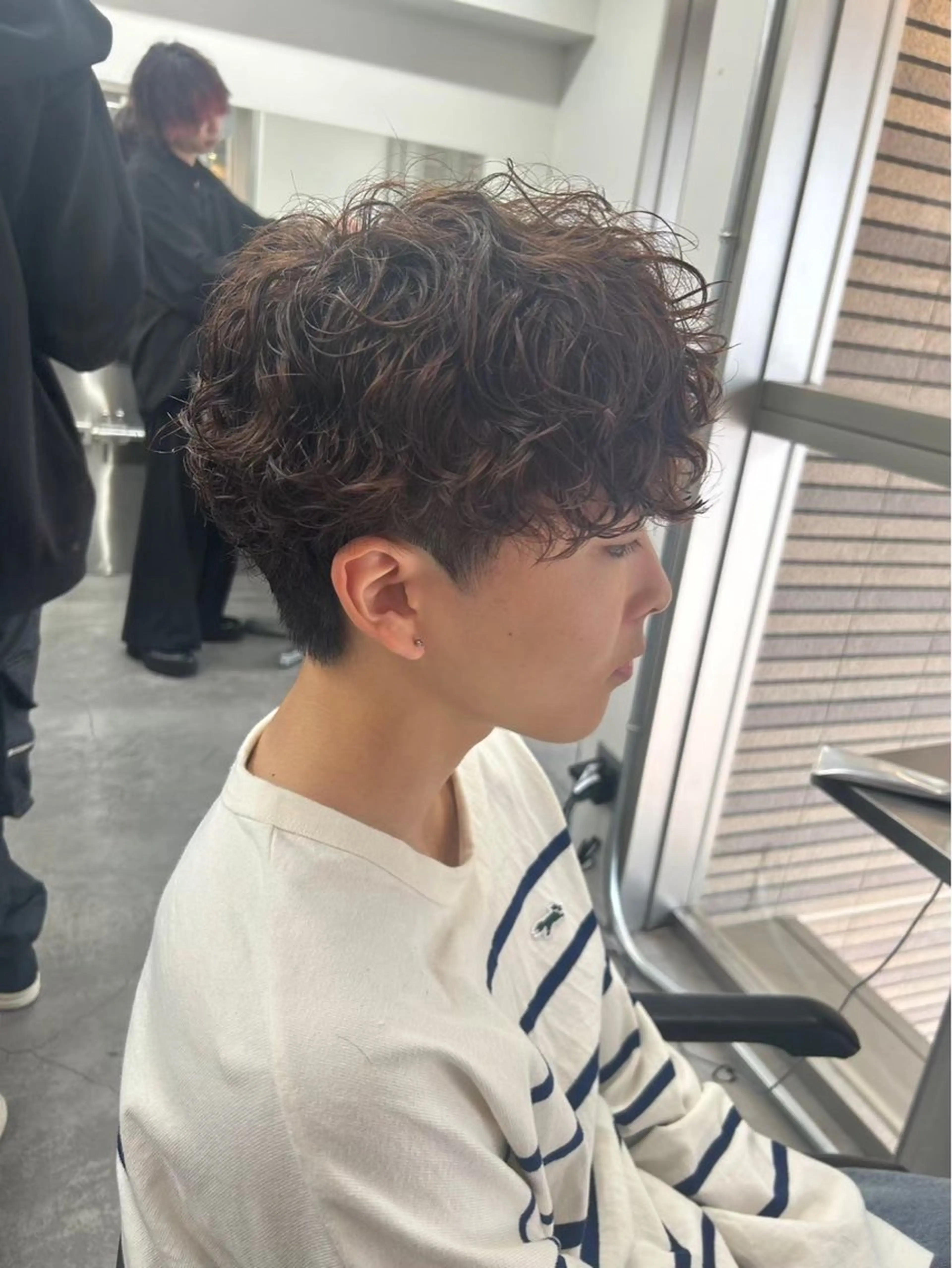 ミディアム カラー パーマ メンズ カット パーマ トリートメント ヘアセット メンズパーマ特化 🔥韓国ヘア職人🔥のヘアスタイル