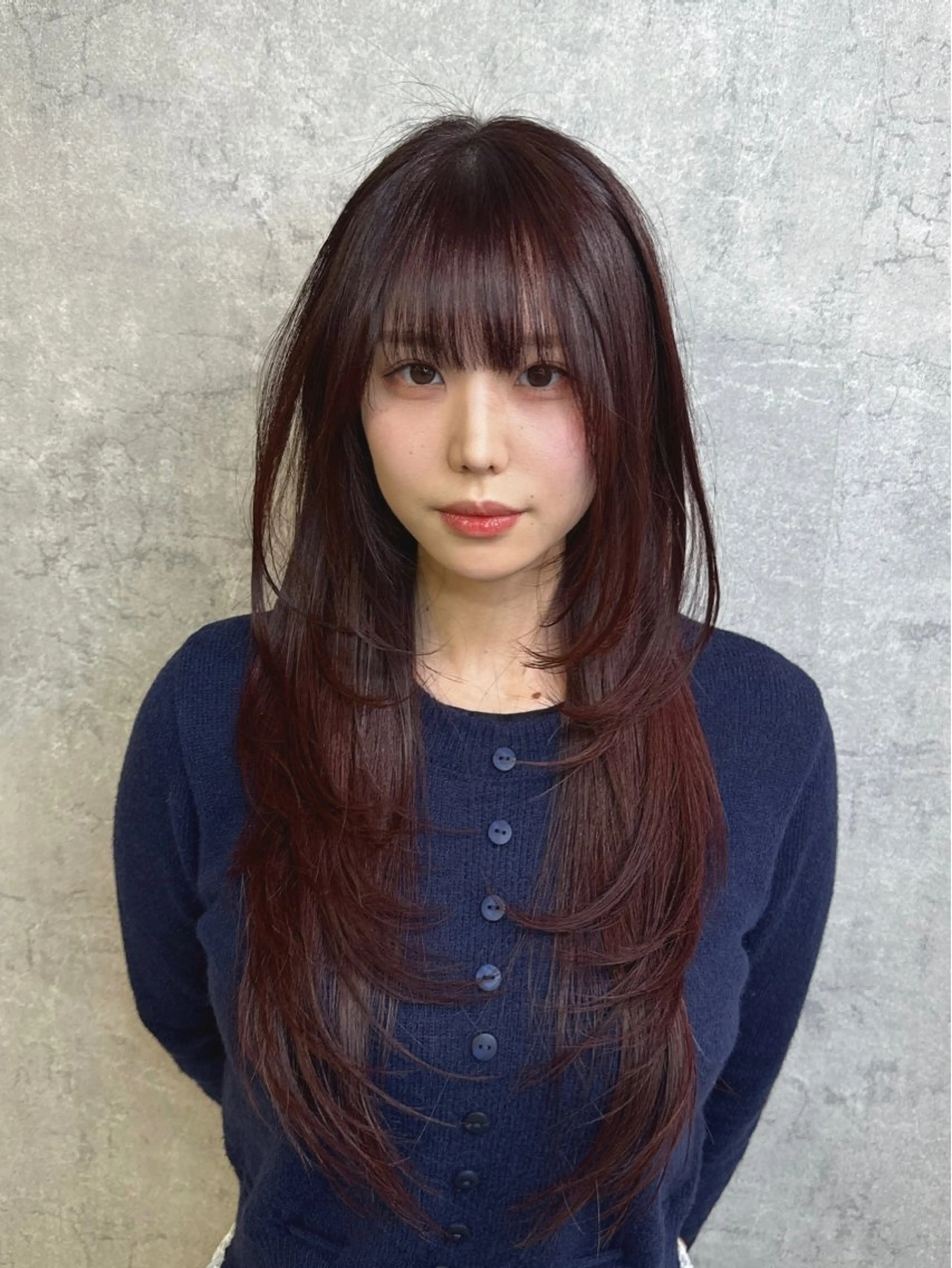 【韓国ヘア】デザインカット＋ケアカラー＋ダブルヒト幹細胞トリートメントの写真