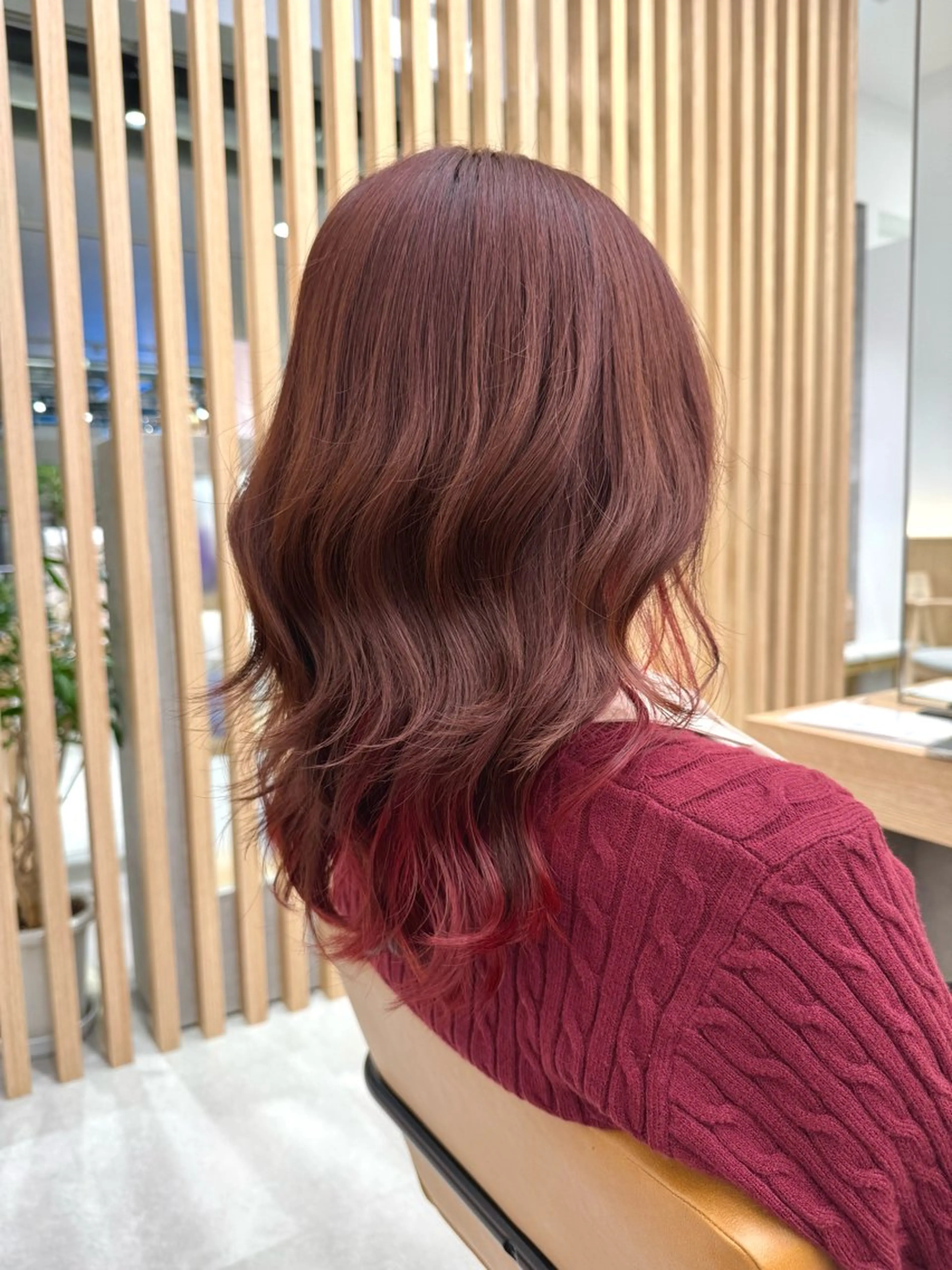 セミロング カラー インナーカラー カット ヘアカラー けー すけのヘアスタイル