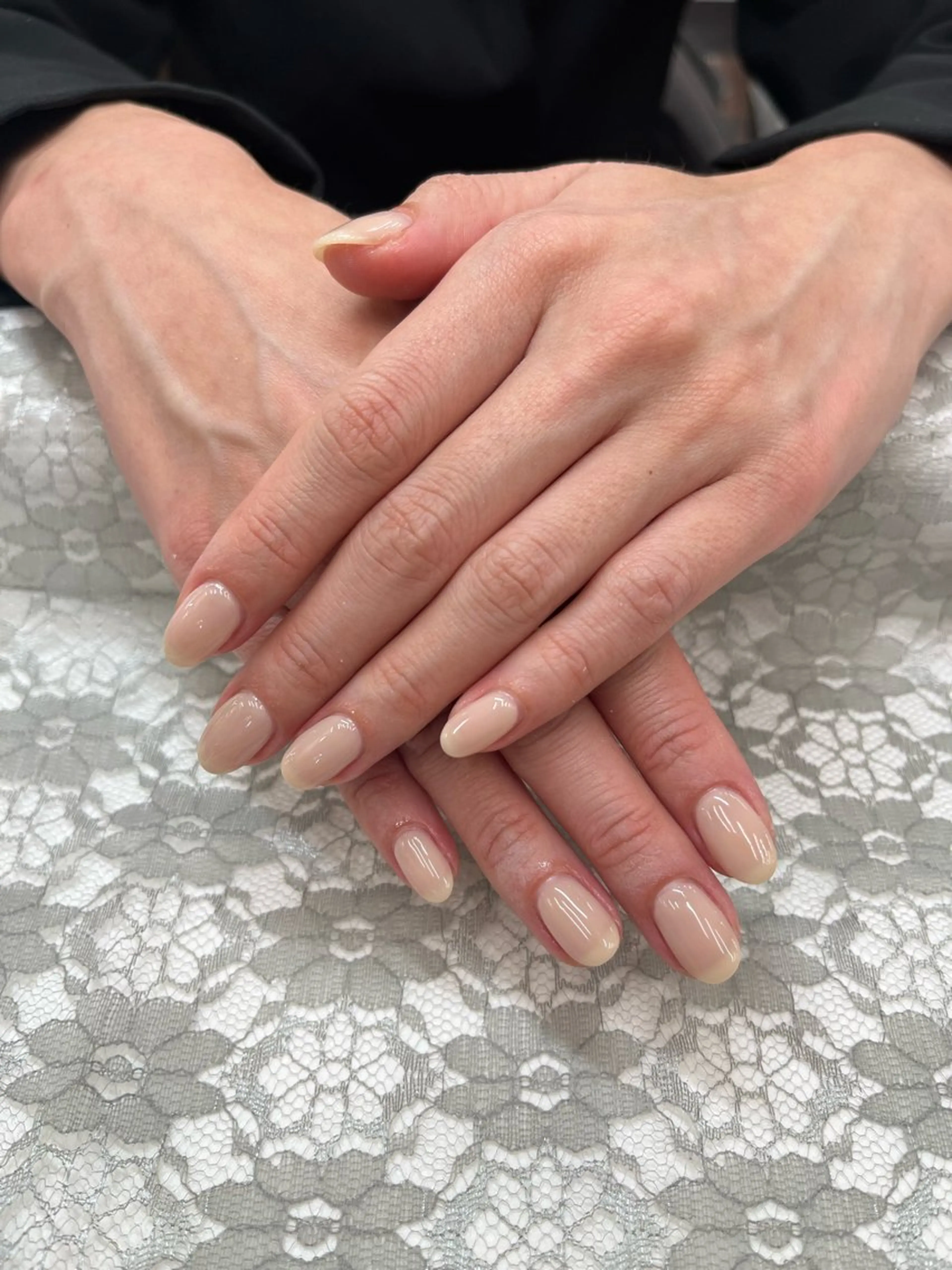 ネイル グラデーション ワンカラーネイル ホワイト MAXKELLY YUNAのネイルデザイン