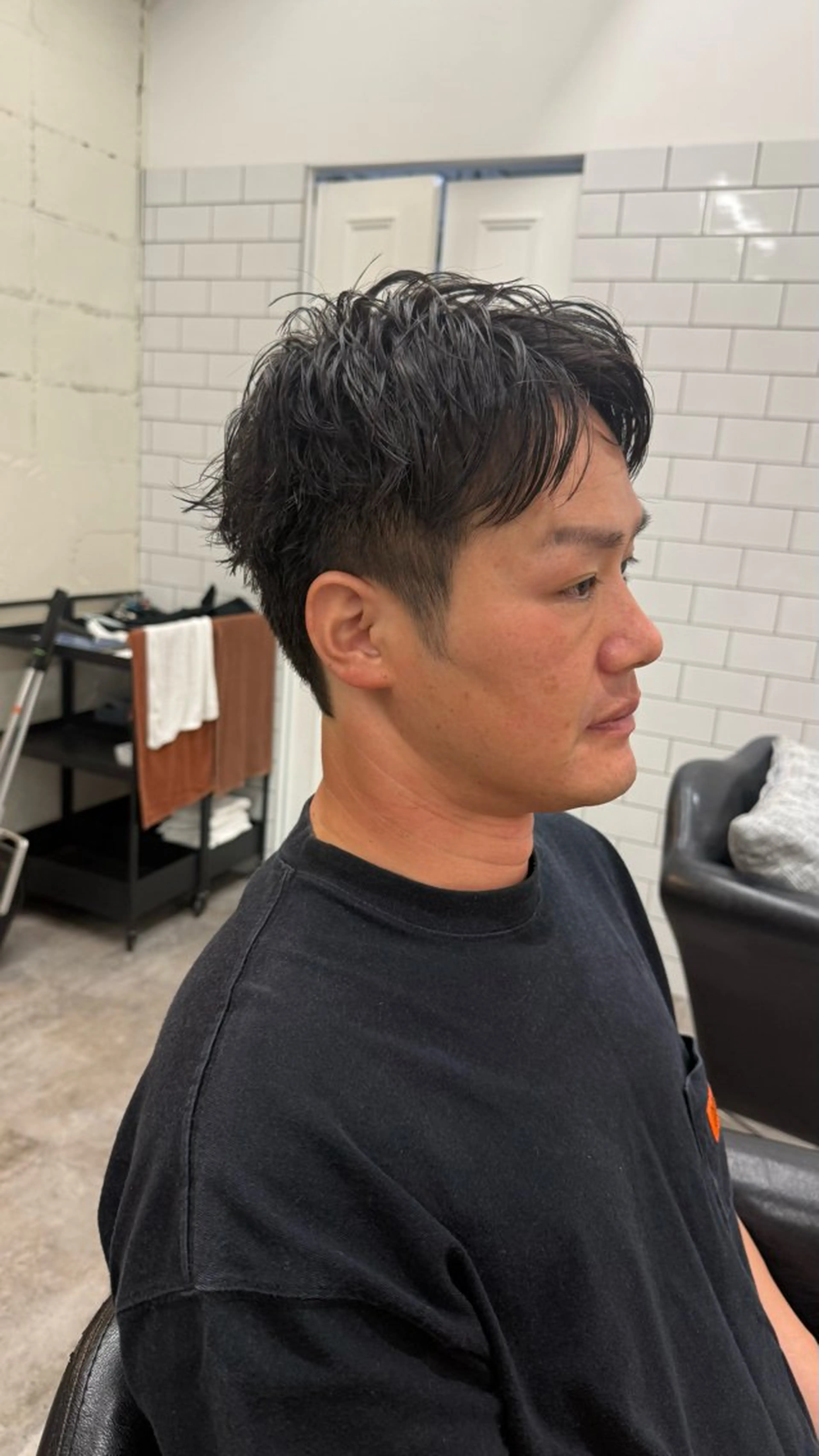 ショート メンズ バレイヤージュモデル 募集👒ヨンスクのヘアスタイル