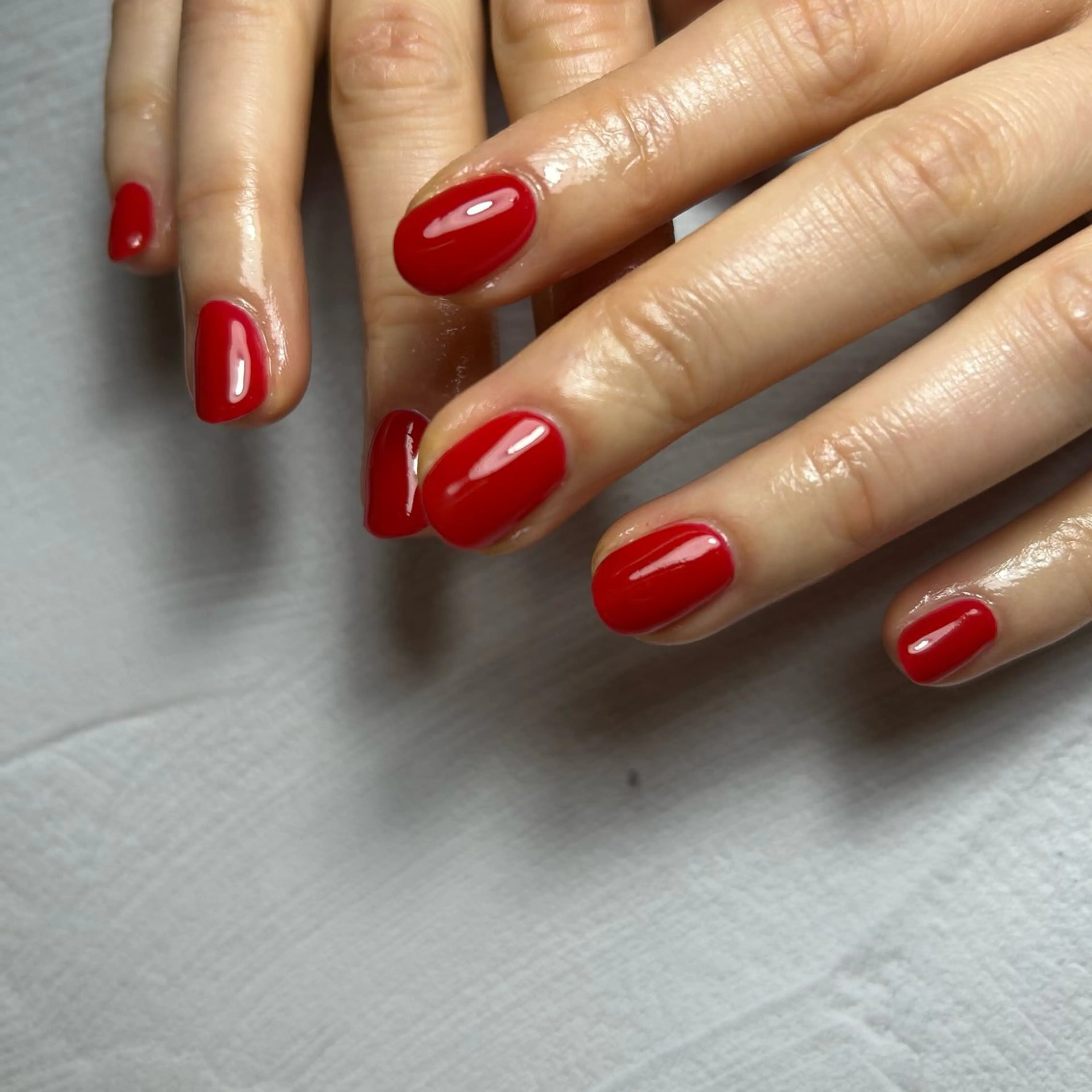 ネイル ワンカラーネイル ハンドネイル soa.Aika 自爪育成のネイルデザイン