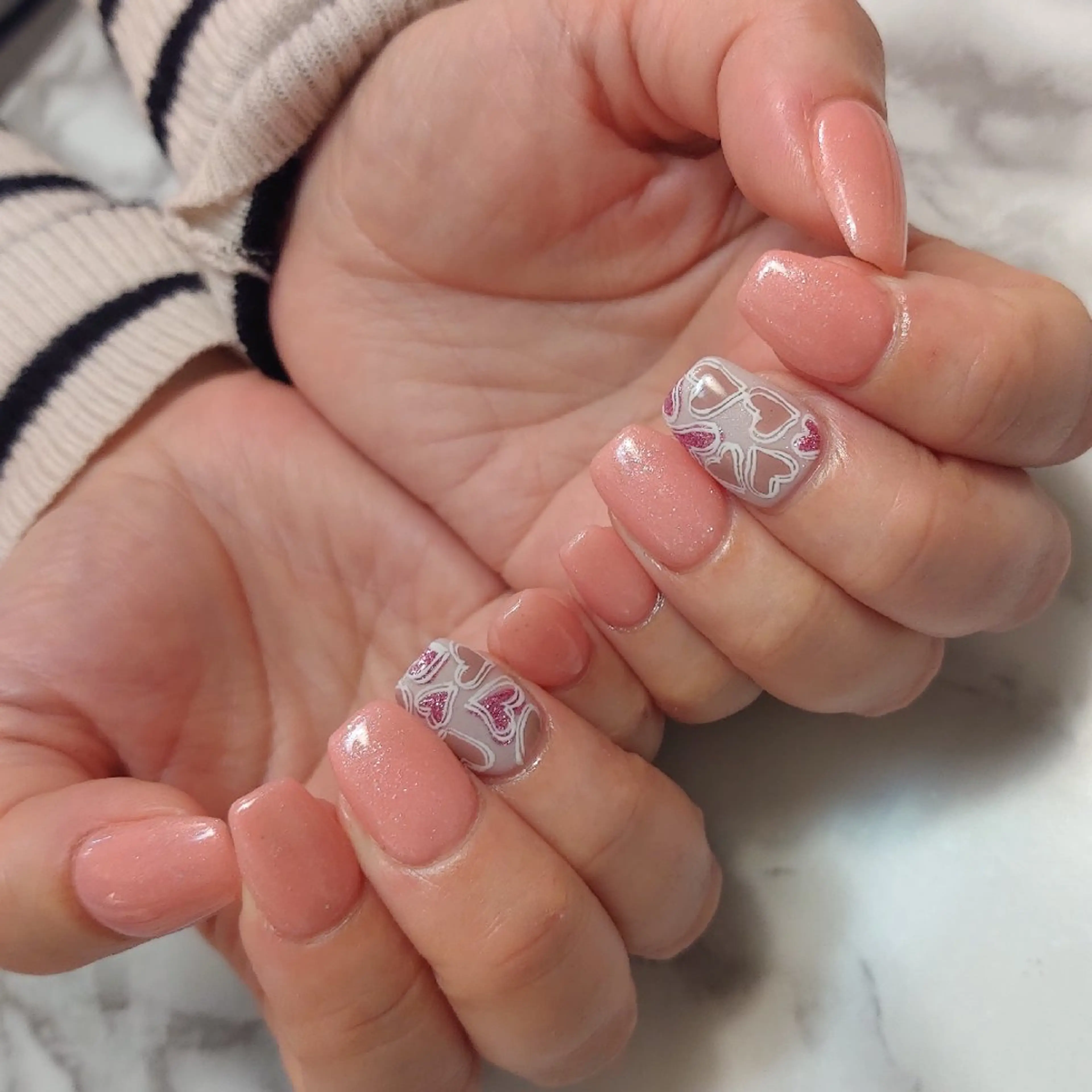 ネイル ハート ジェヌインネイル 河内のネイルデザイン