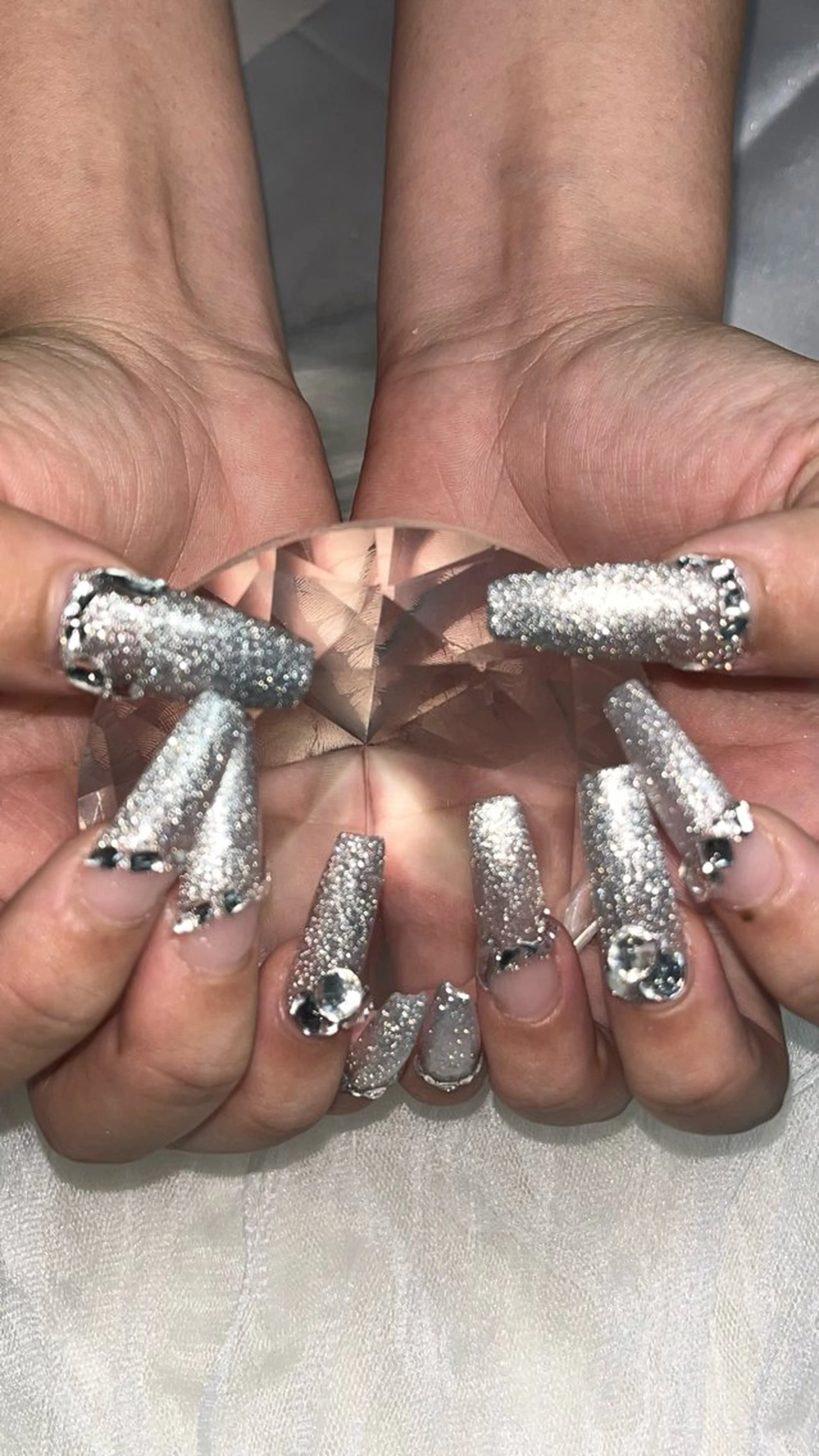 ネイル フラッシュネイル ラメ(グリッター) マグネットネイル fox. nail__yuiのネイルデザイン