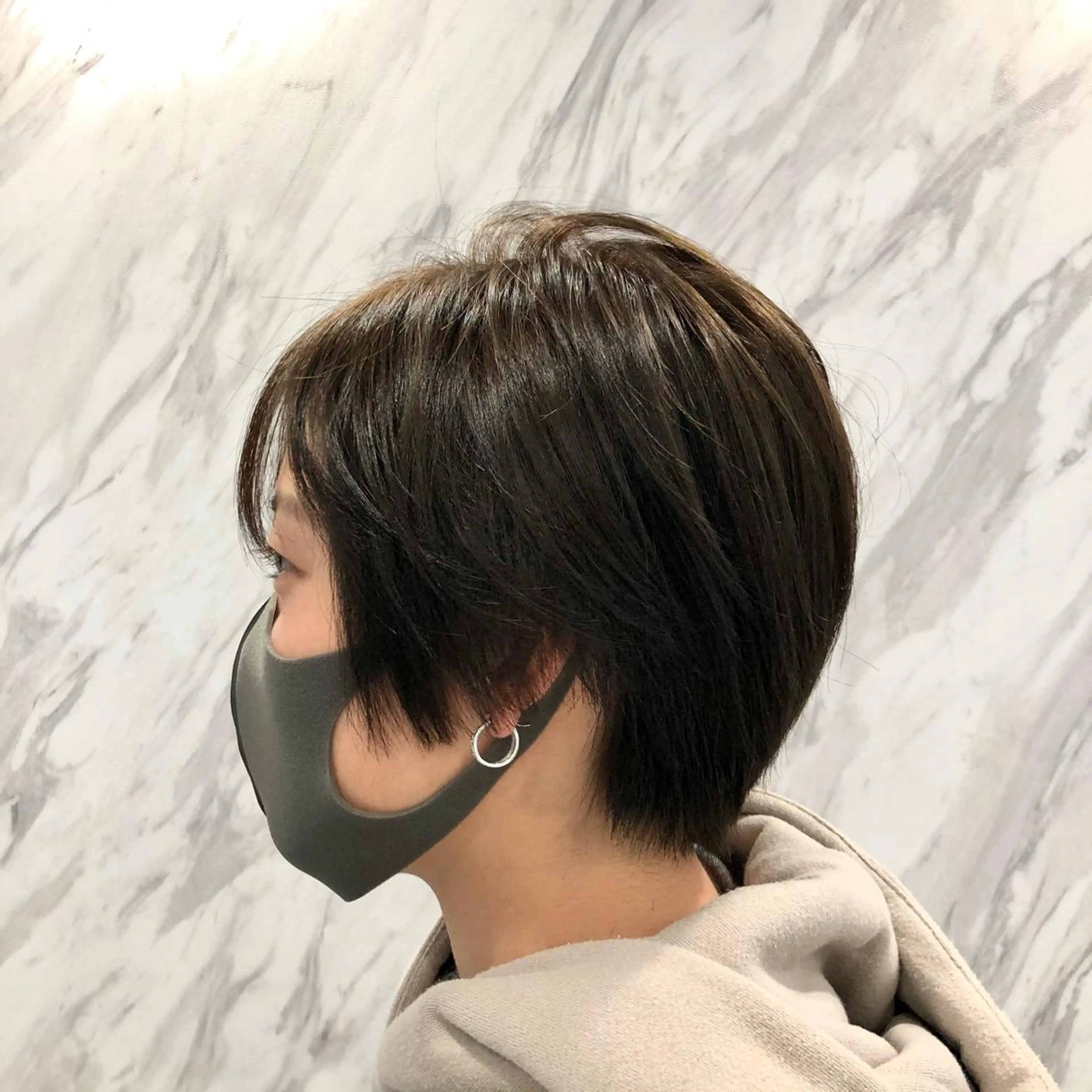 ショート カラー 🐠寒色系×パーマ 櫻井　麿偉🐏のヘアスタイル