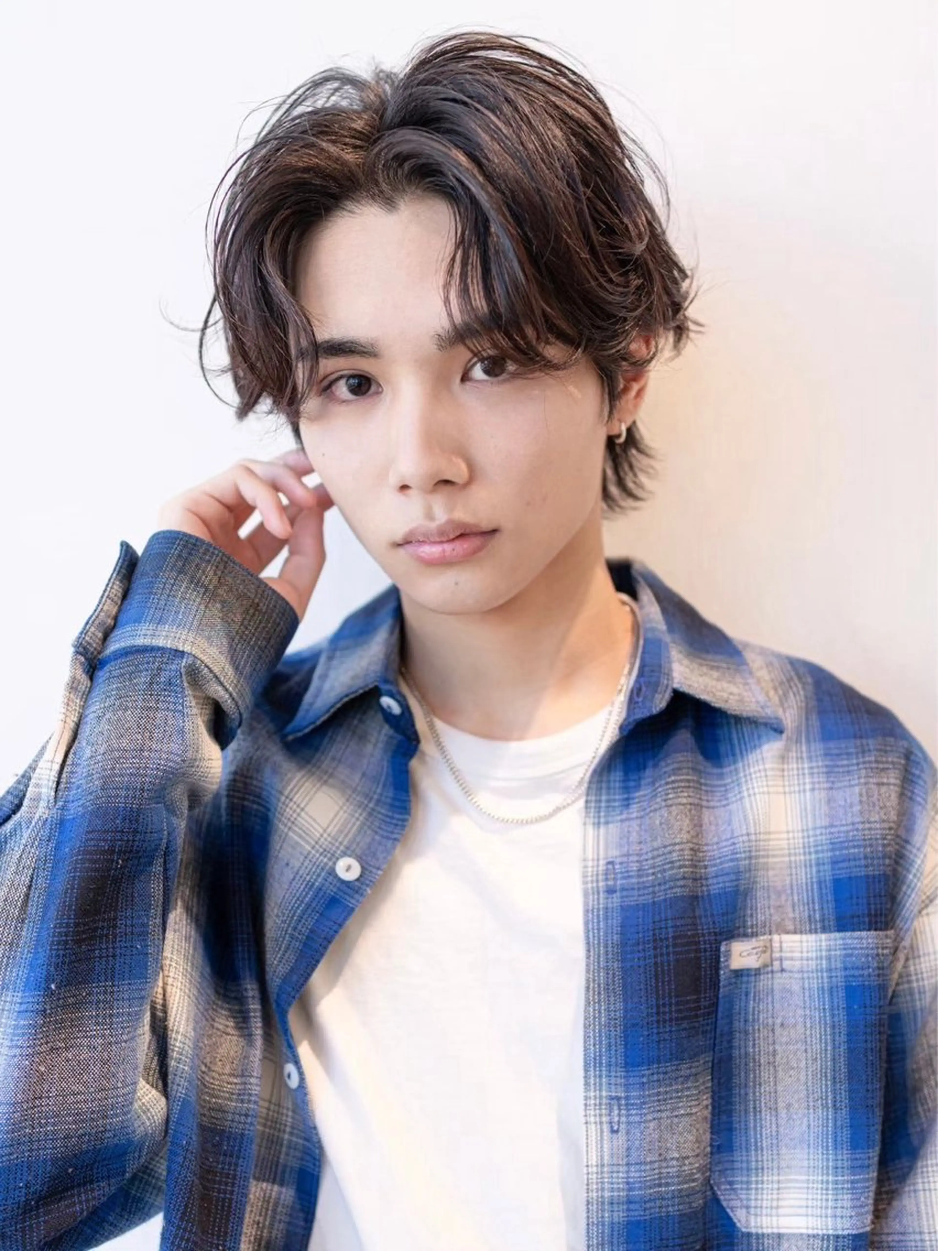 パーマ メンズ メンズパーマ 波巻きパーマ ニュアンスパーマ 田中航平/渋谷ボブ/ レイヤーボブのヘアスタイル