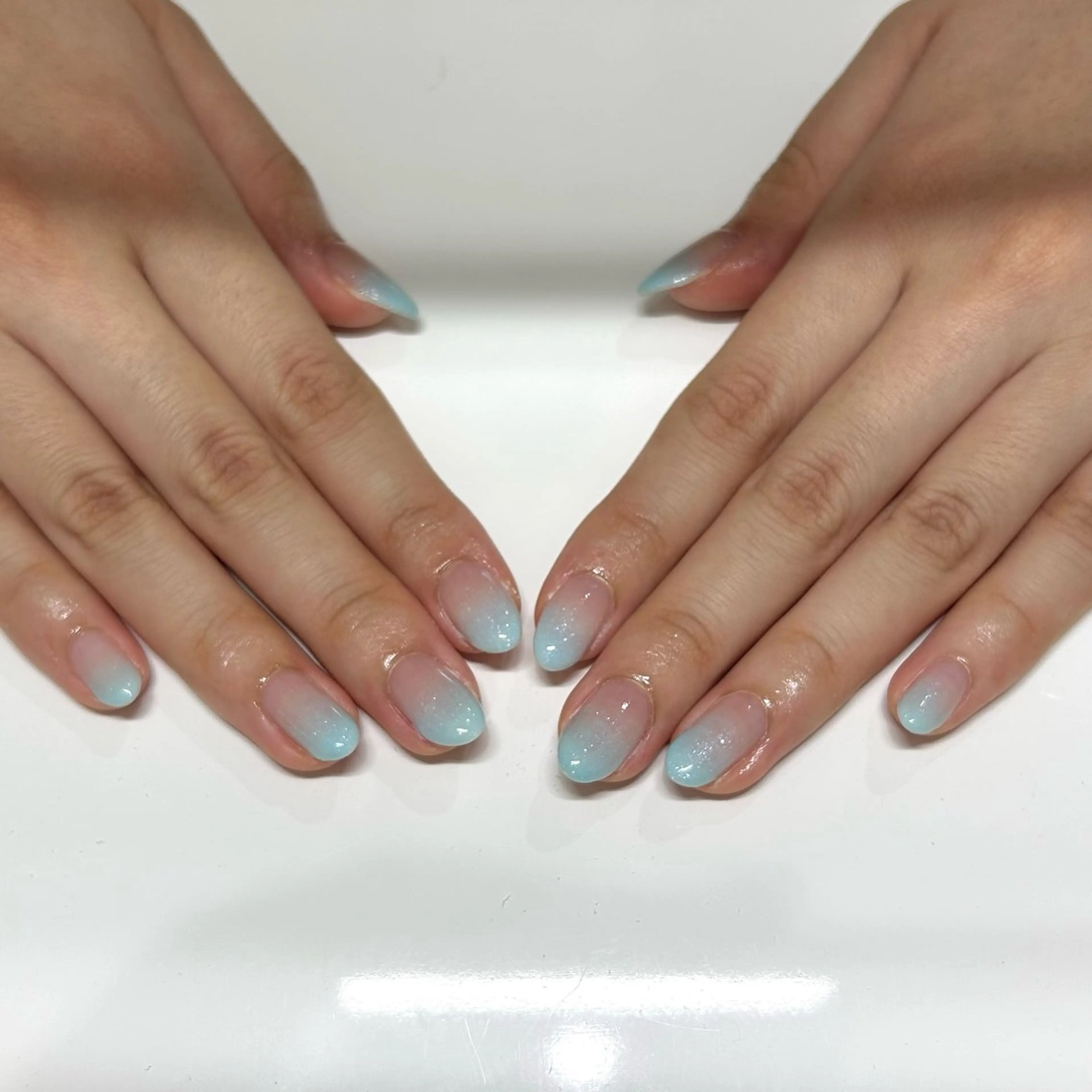 ネイル ラメ(グリッター) ラメグラデーション シンプルネイル Bianca所沢店 Kawachiのネイルデザイン