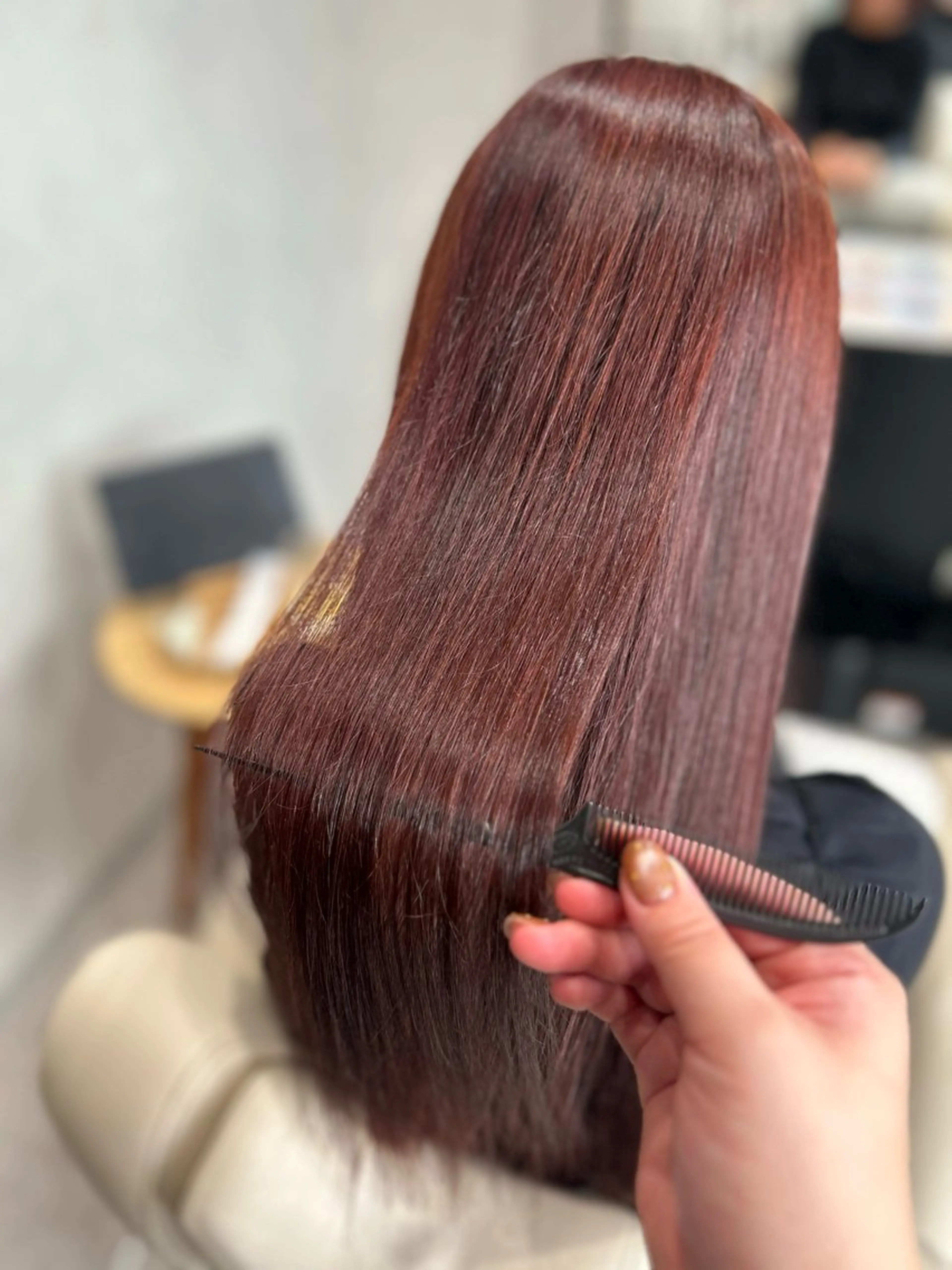 ロング カット ヘアカラー トリートメント Mintleaf🌿 akihoのヘアスタイル