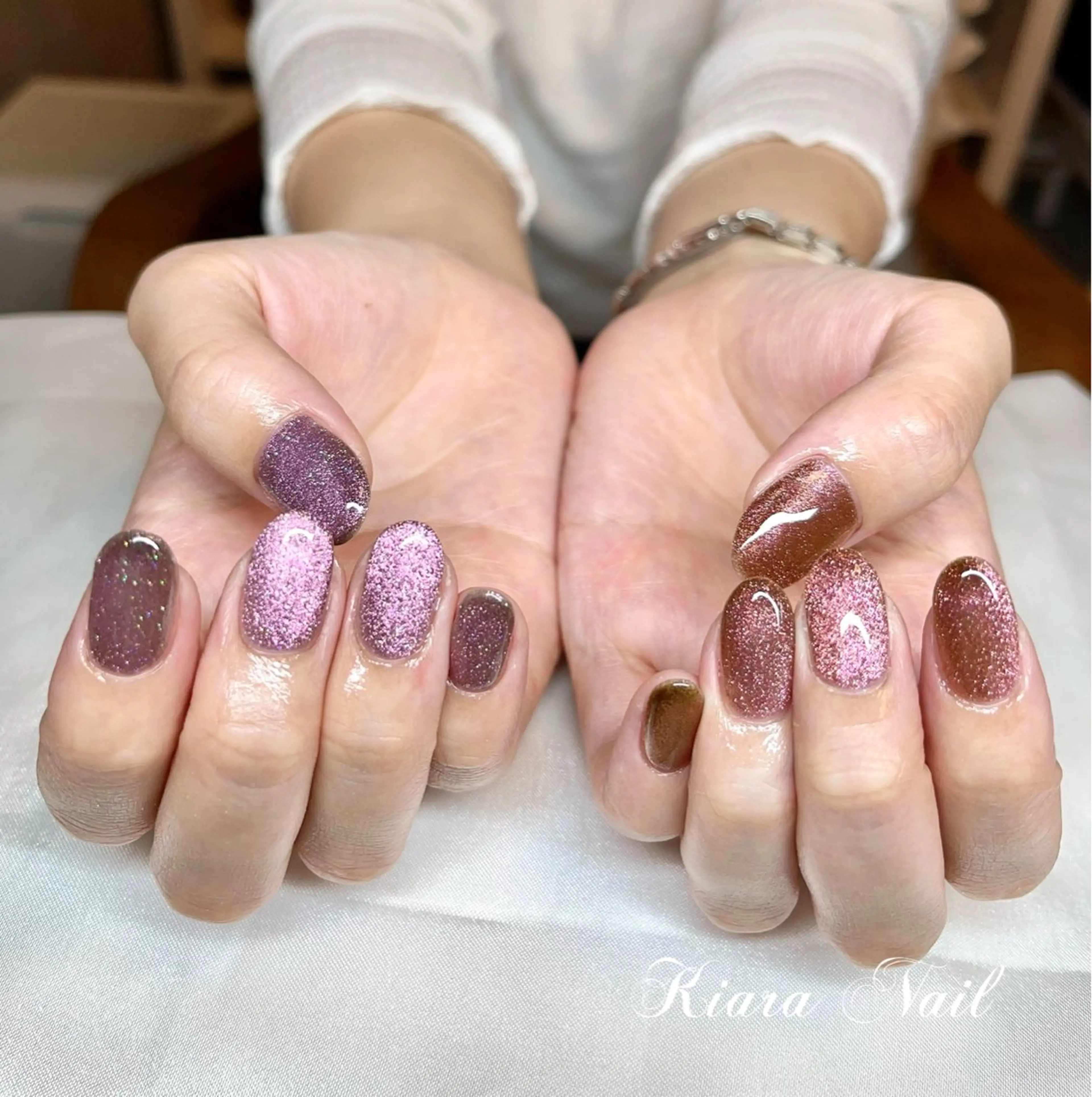 ネイル マグネットネイル 🍭Kiara Nail🍭のネイルデザイン
