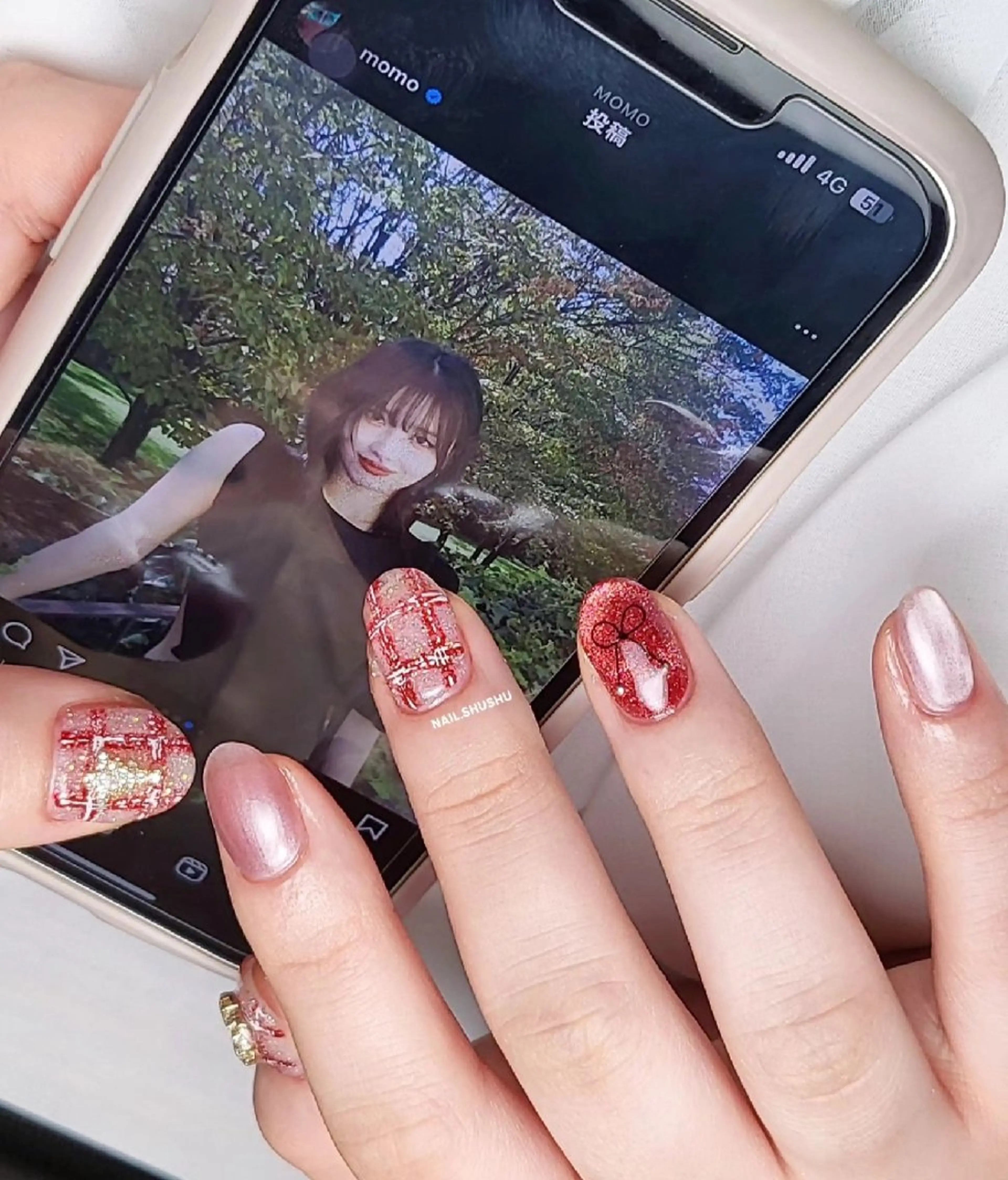 ネイル 持ち込み ニュアンスネイル ワンカラーネイル シンプルネイル 冬ネイル ハンドネイル 3dパーツ/流行り 👧shushu❤️のネイルデザイン