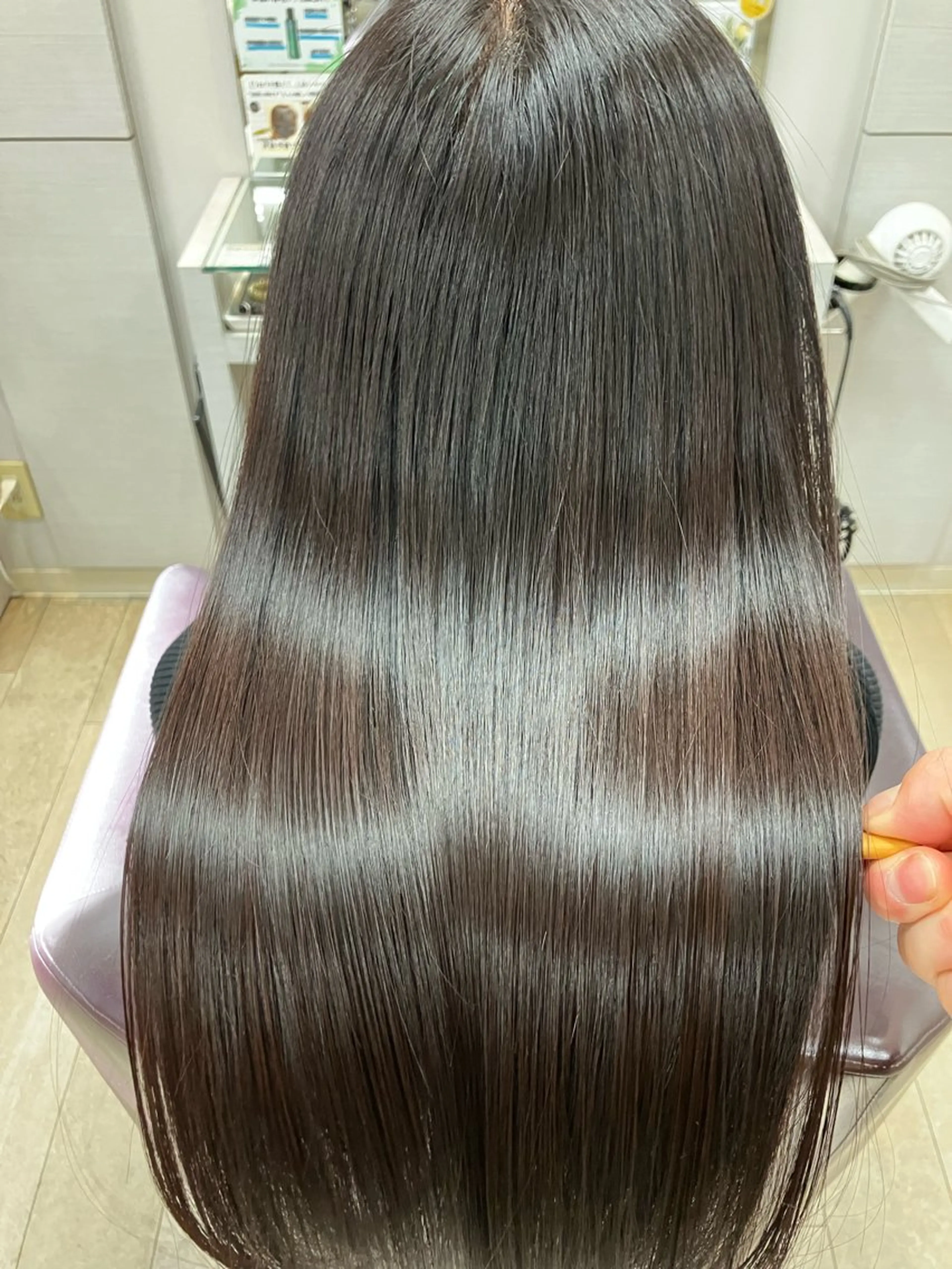 ロング カラー 髪質改善 タカギ/艶髪カラー /髪質改善/縮毛矯正のヘアスタイル