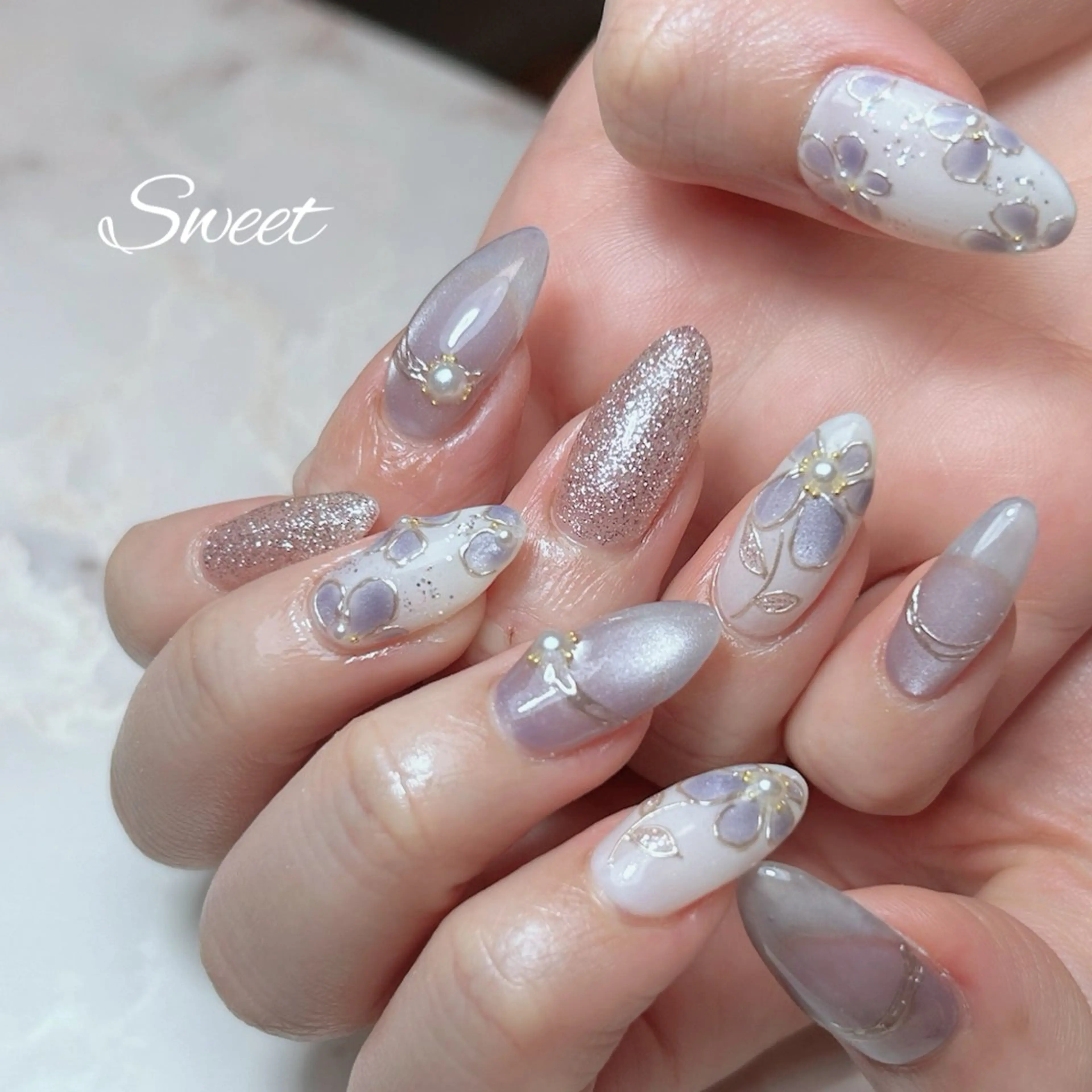 ネイル ハンドネイル sweet 仲野陽子のネイルデザイン