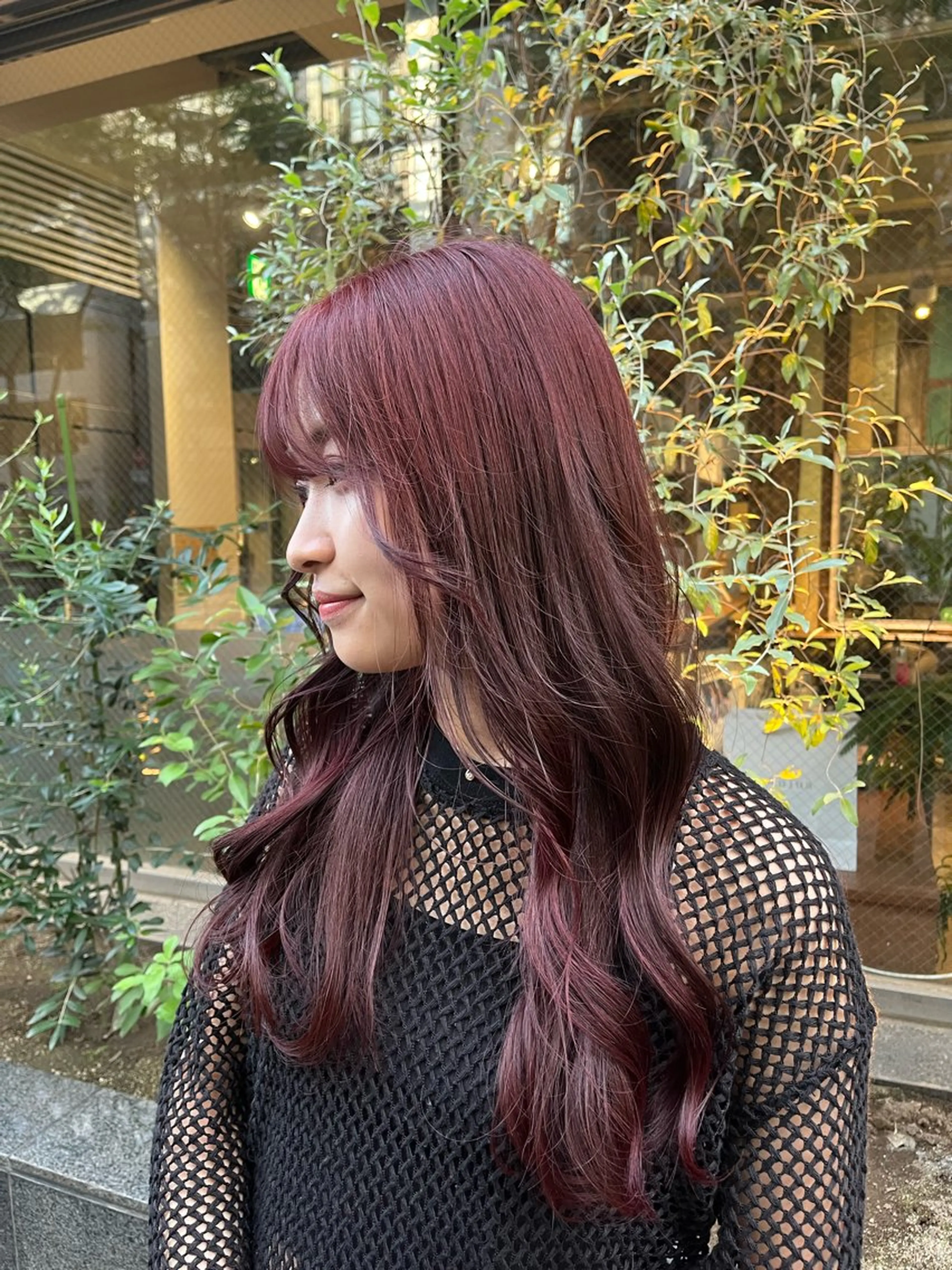 カラー ブリーチ ブリーチなしカラー ヘアカラー トリートメント えんぐちとも／透明感 カラー／博多ボブのヘアスタイル