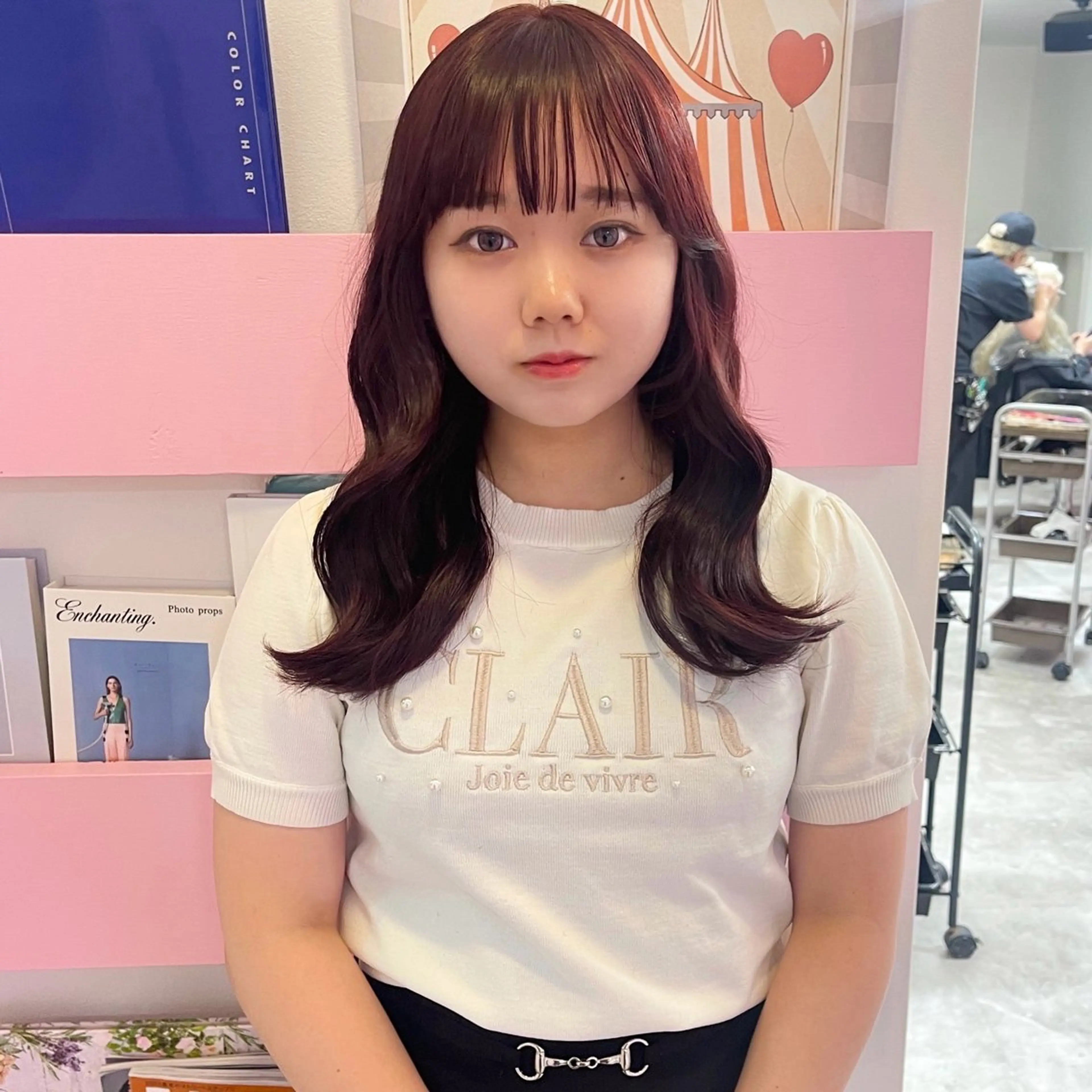 セミロング カラー 🎀ミルクティー/暖 色×レイヤー/マリアのヘアスタイル