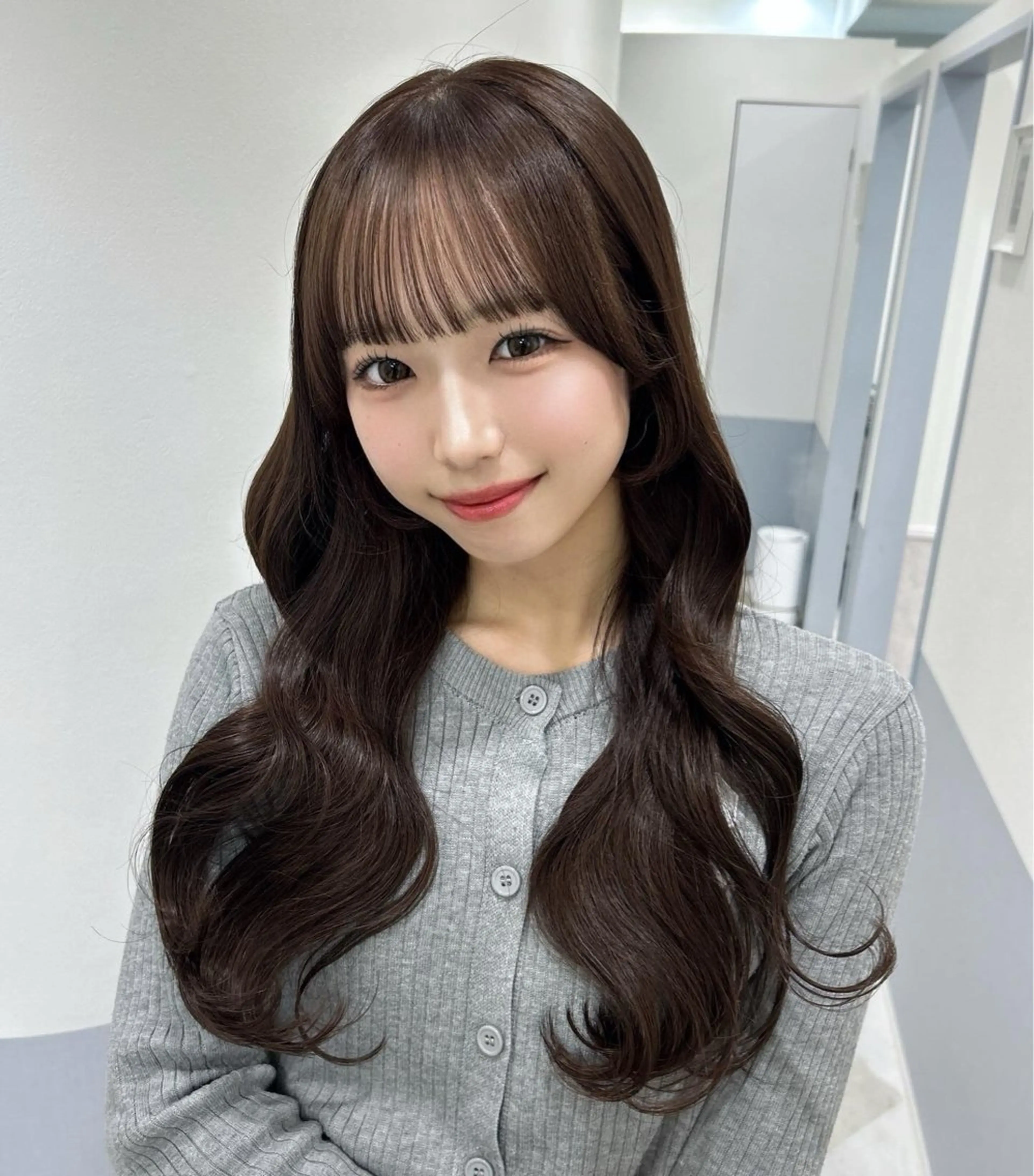 ロング カット ヘアカラー トリートメント 💎りあん/大須/栄 ブリーチなしWカラーのヘアスタイル