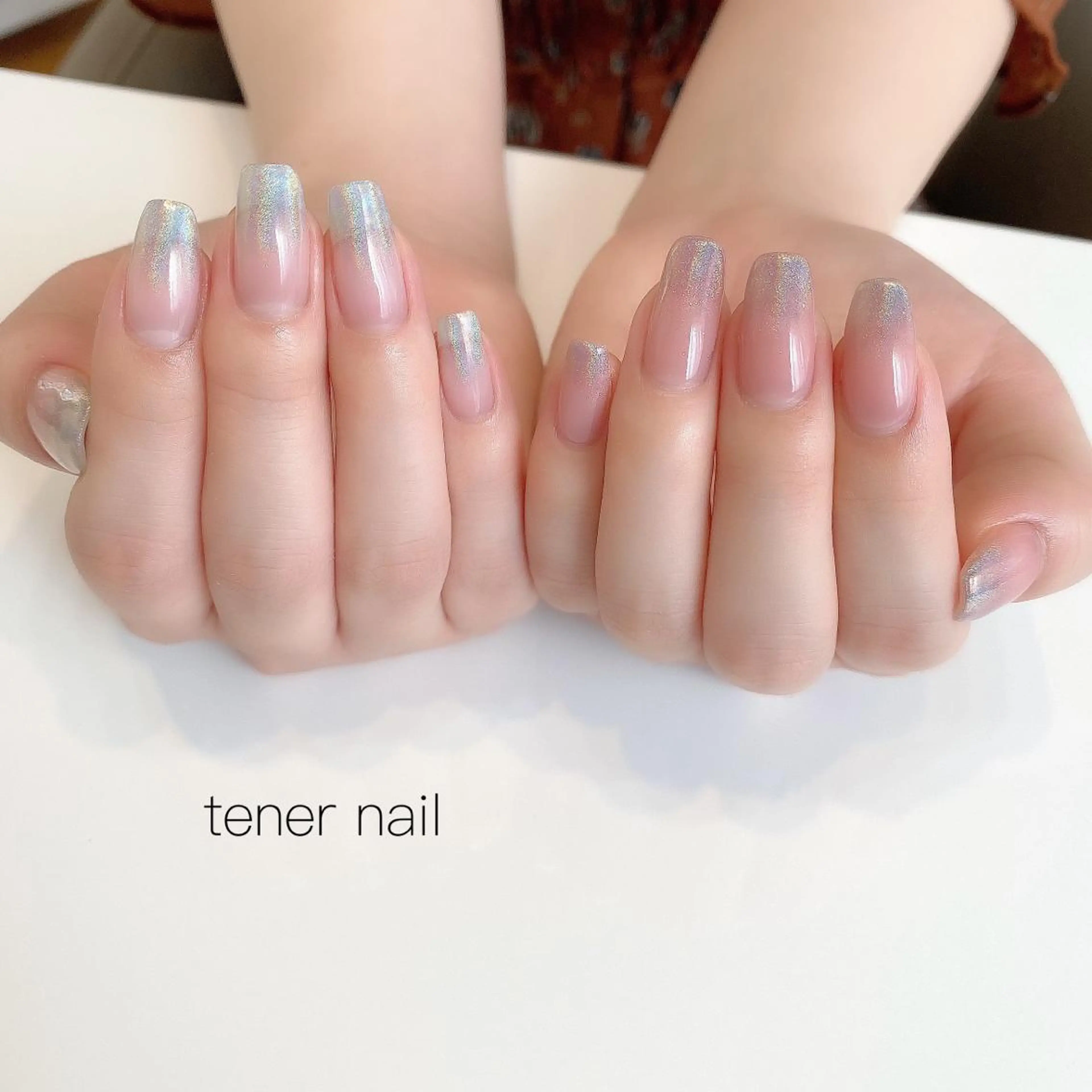 ネイル グラデーション スクエアネイル テネルネイル tener nailのネイルデザイン