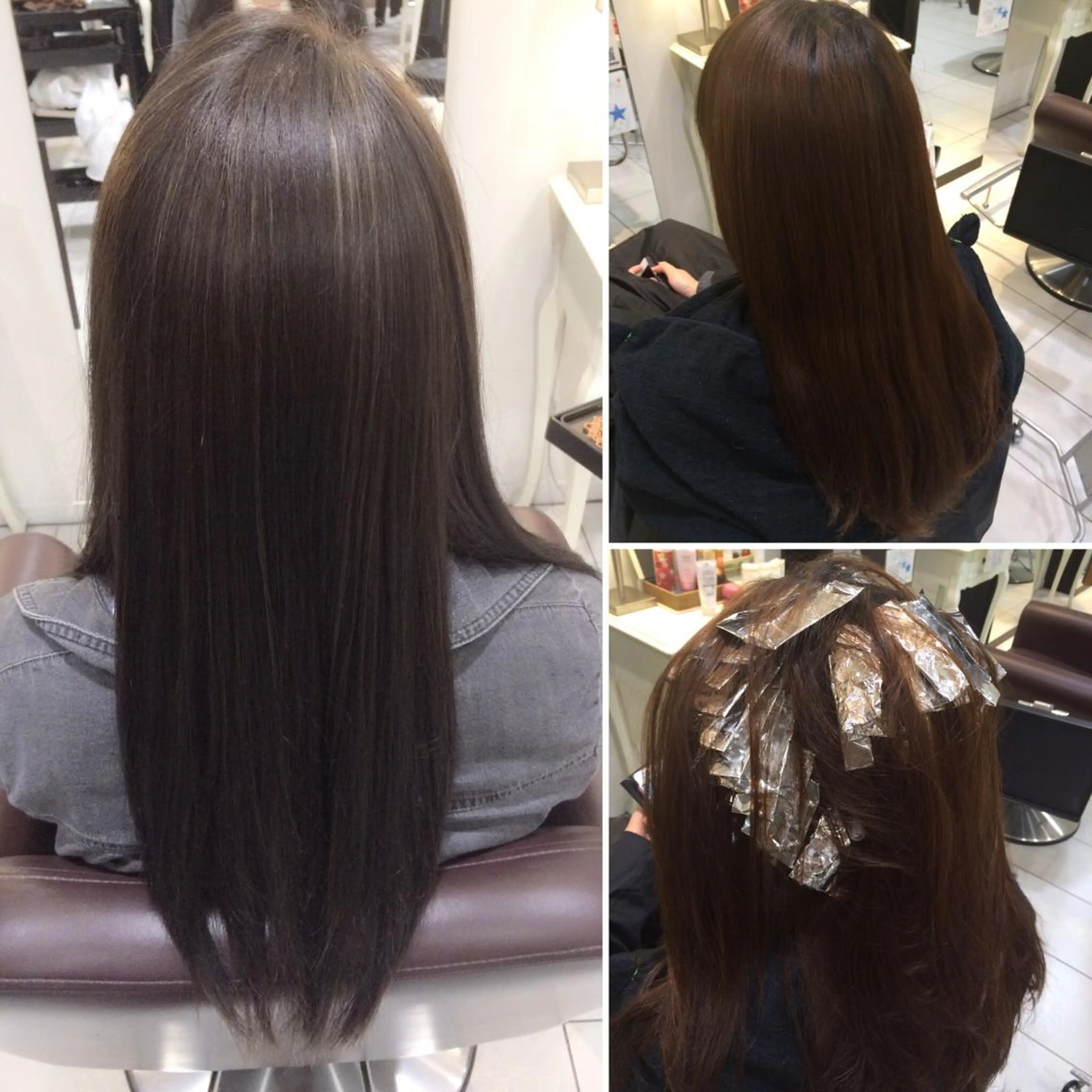ロング カラー デザインカラー ハイライトカラー ハイライト 髪質改善/ 艶髪カラー/益田直幸のヘアスタイル