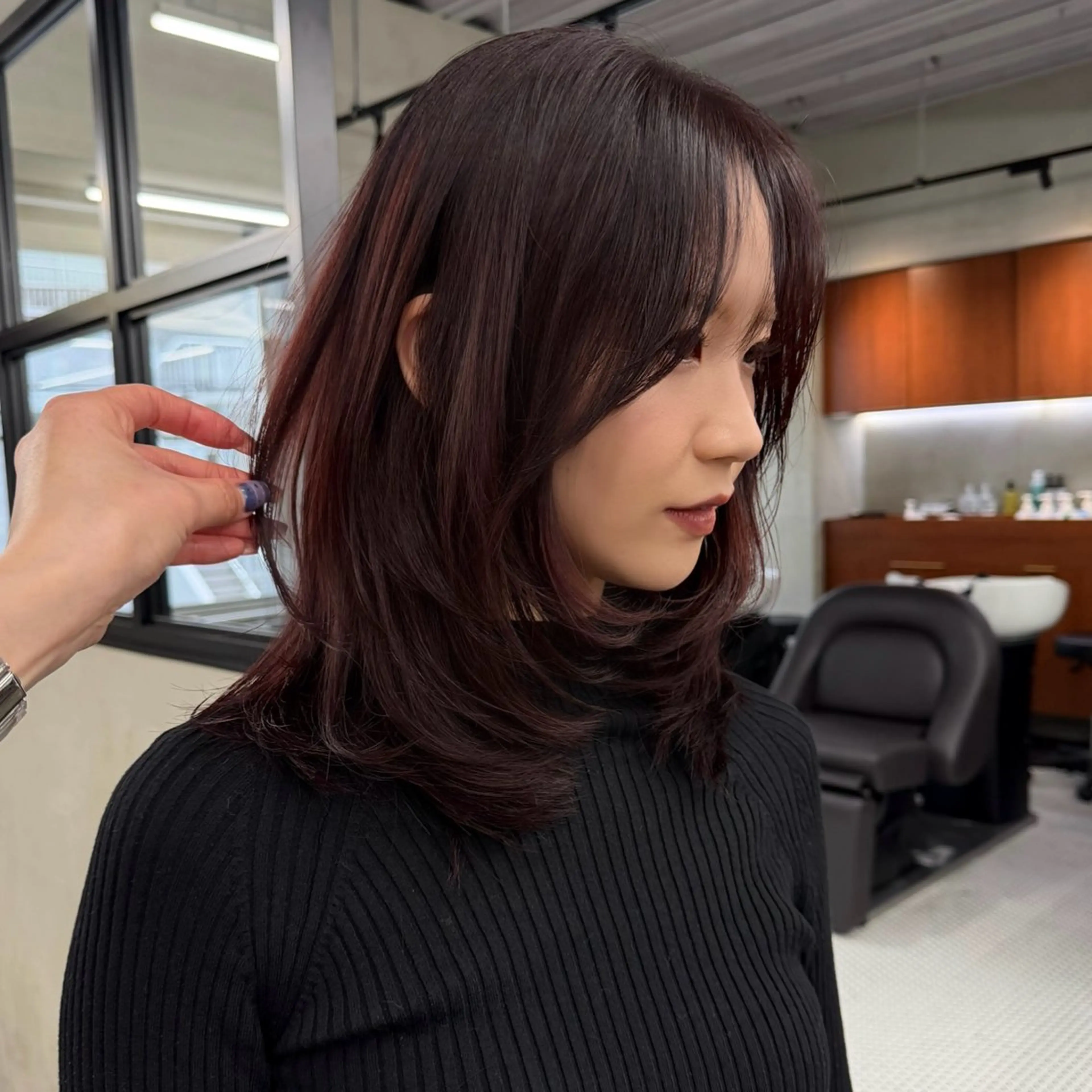 ロング カラー カット ヘアカラー トリートメント 🍒暖色カラー🍒 渋谷/YUUのヘアスタイル