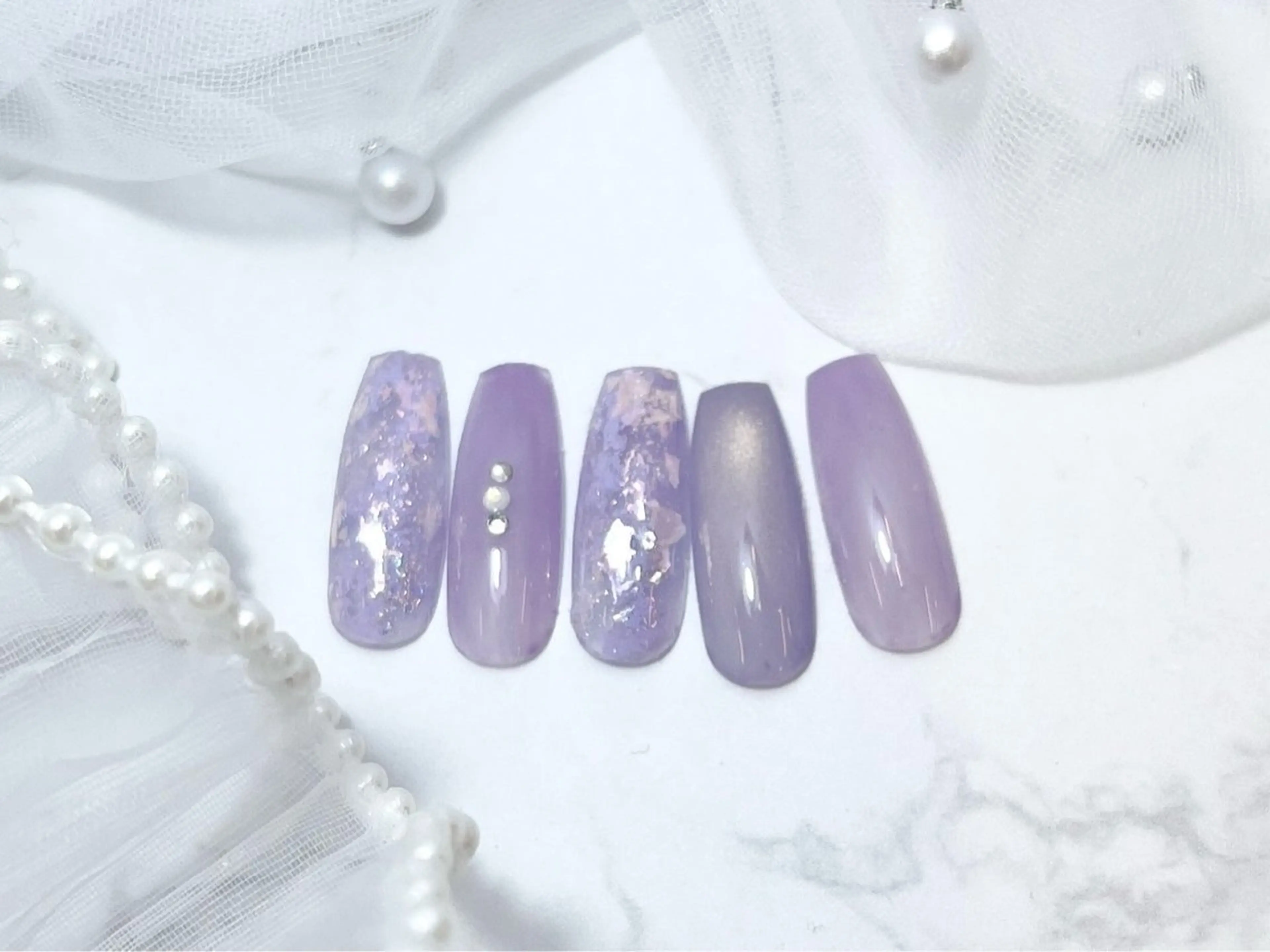 ネイル アートネイル フラッシュネイル フラワーネイル ジェルネイル ガーリー ハンドネイル Puti nailのネイルデザイン