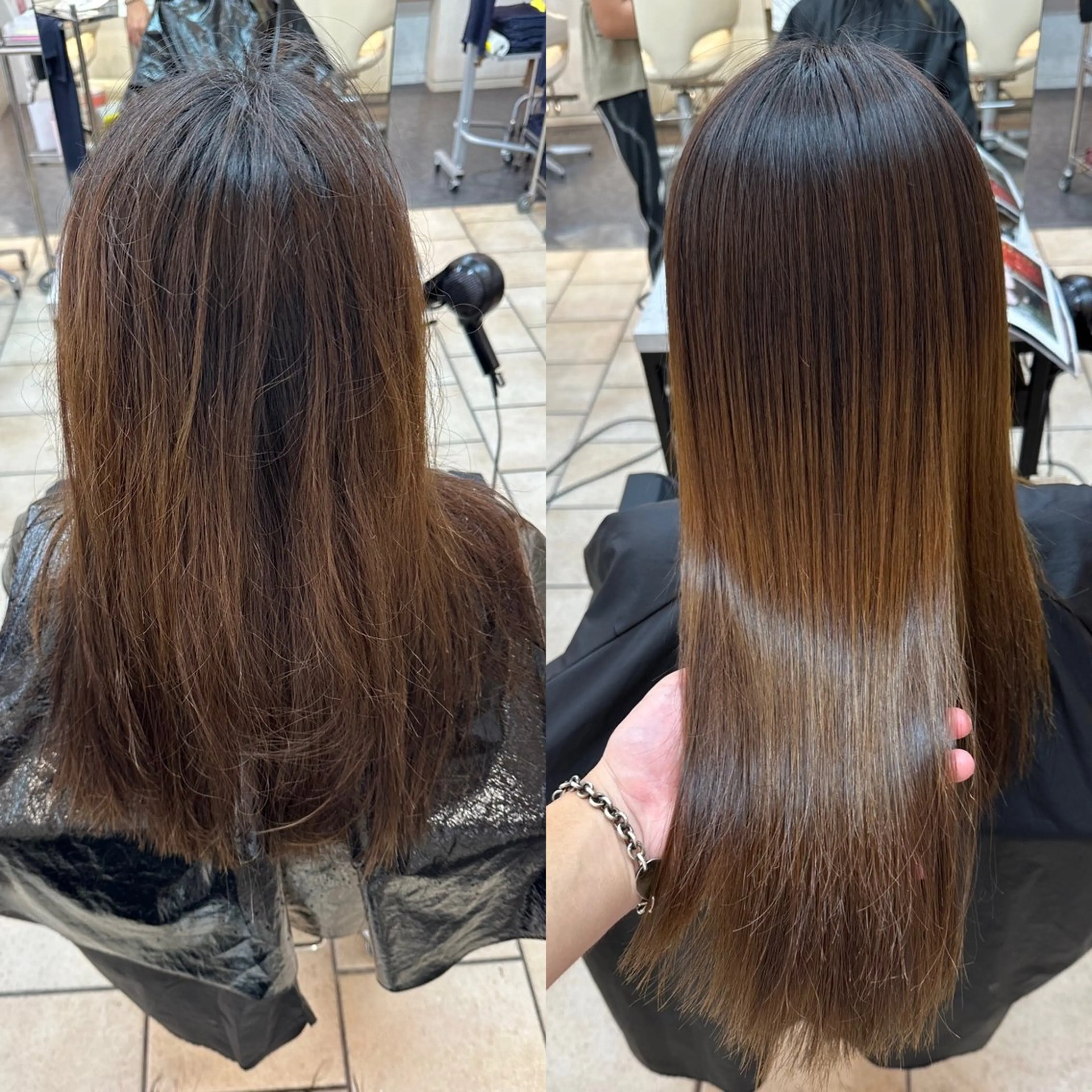 ロング 縮毛矯正 カット 縮毛矯正 トリートメント ショート/レイヤー カット/服部タカノリのヘアスタイル