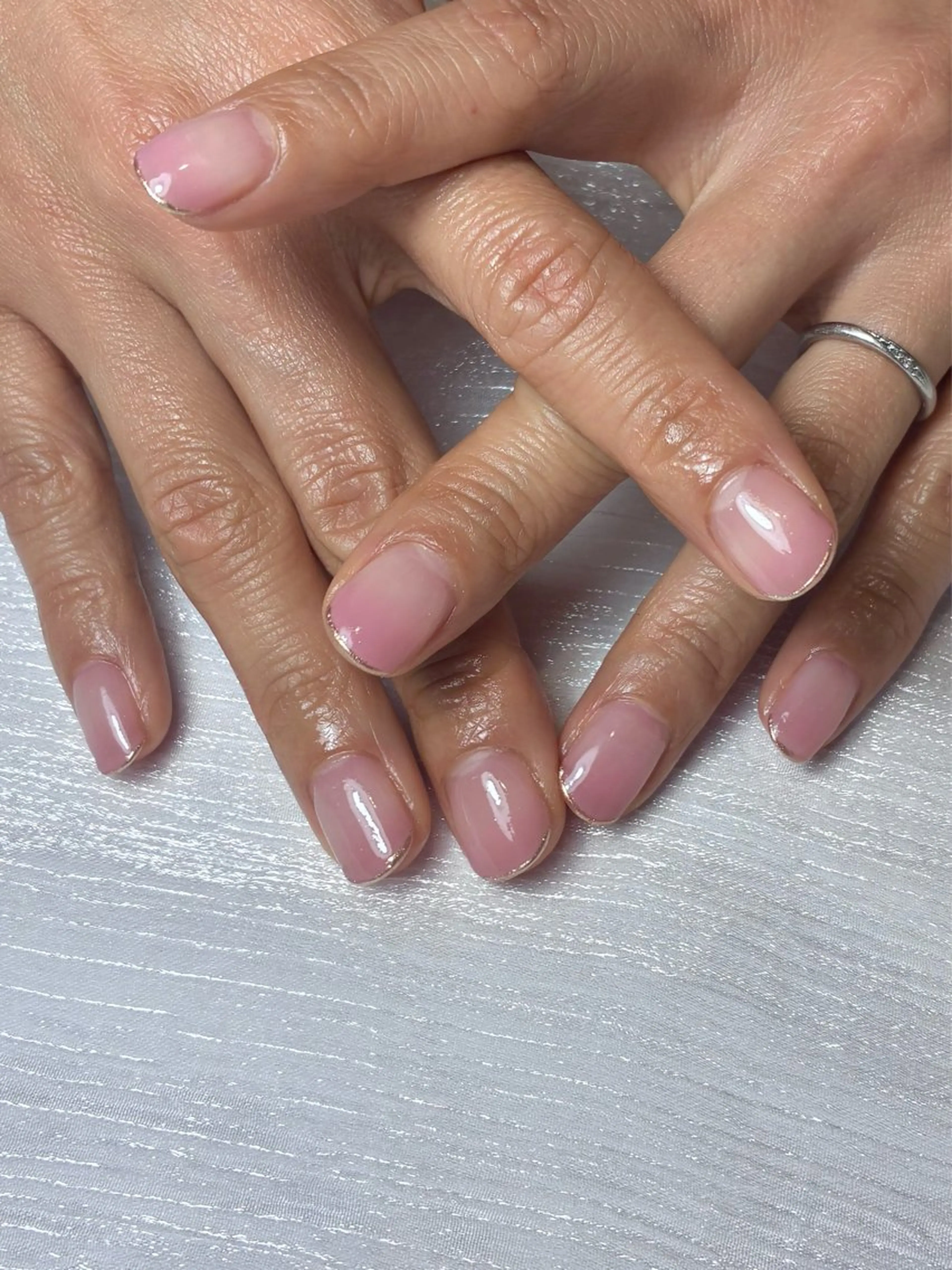 ネイル グラデーション ミラーネイル Cia_Nail Eriのネイルデザイン