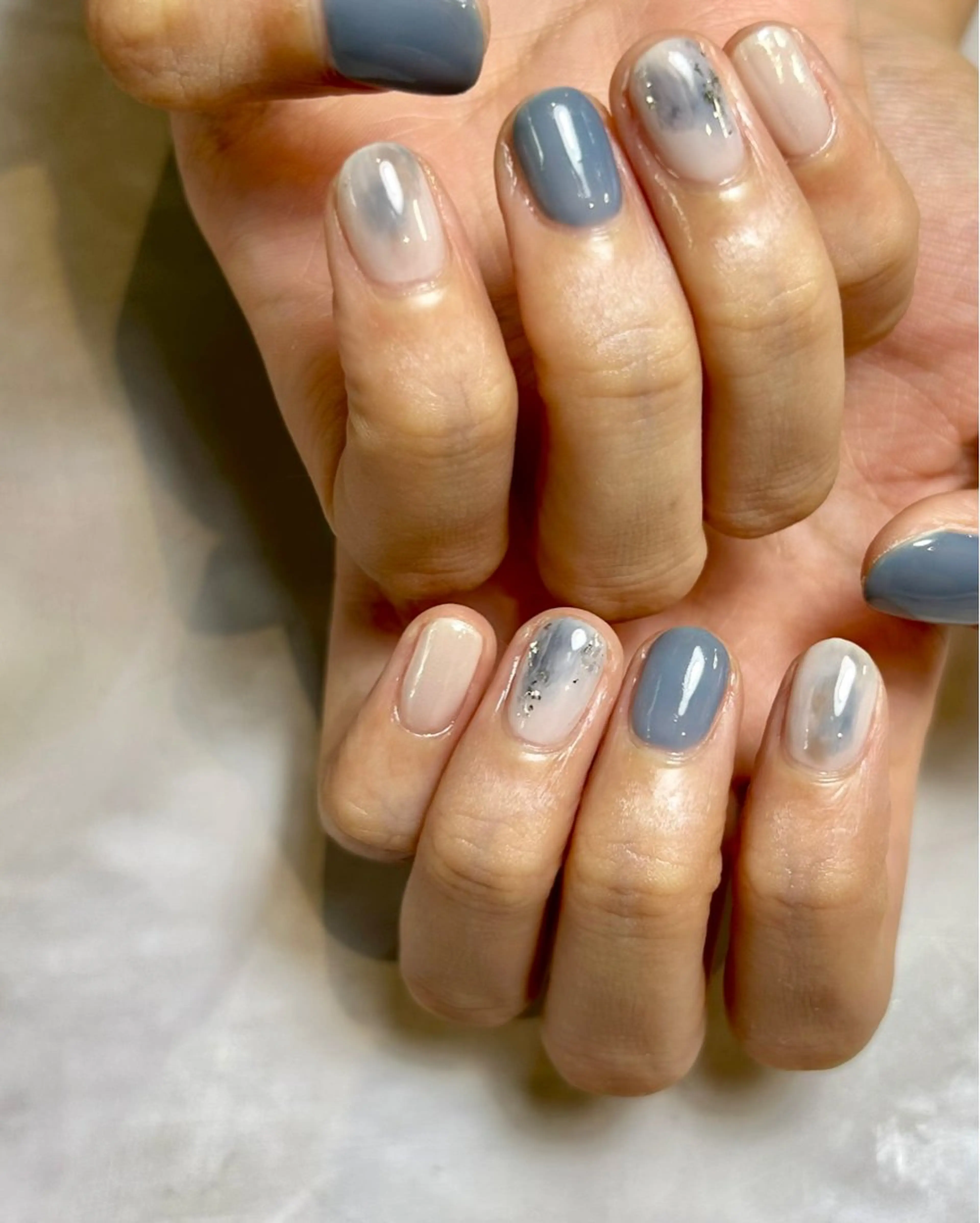 ネイル アートネイル 持ち込み ニュアンスネイル ハンドネイル Reflection marikoのネイルデザイン