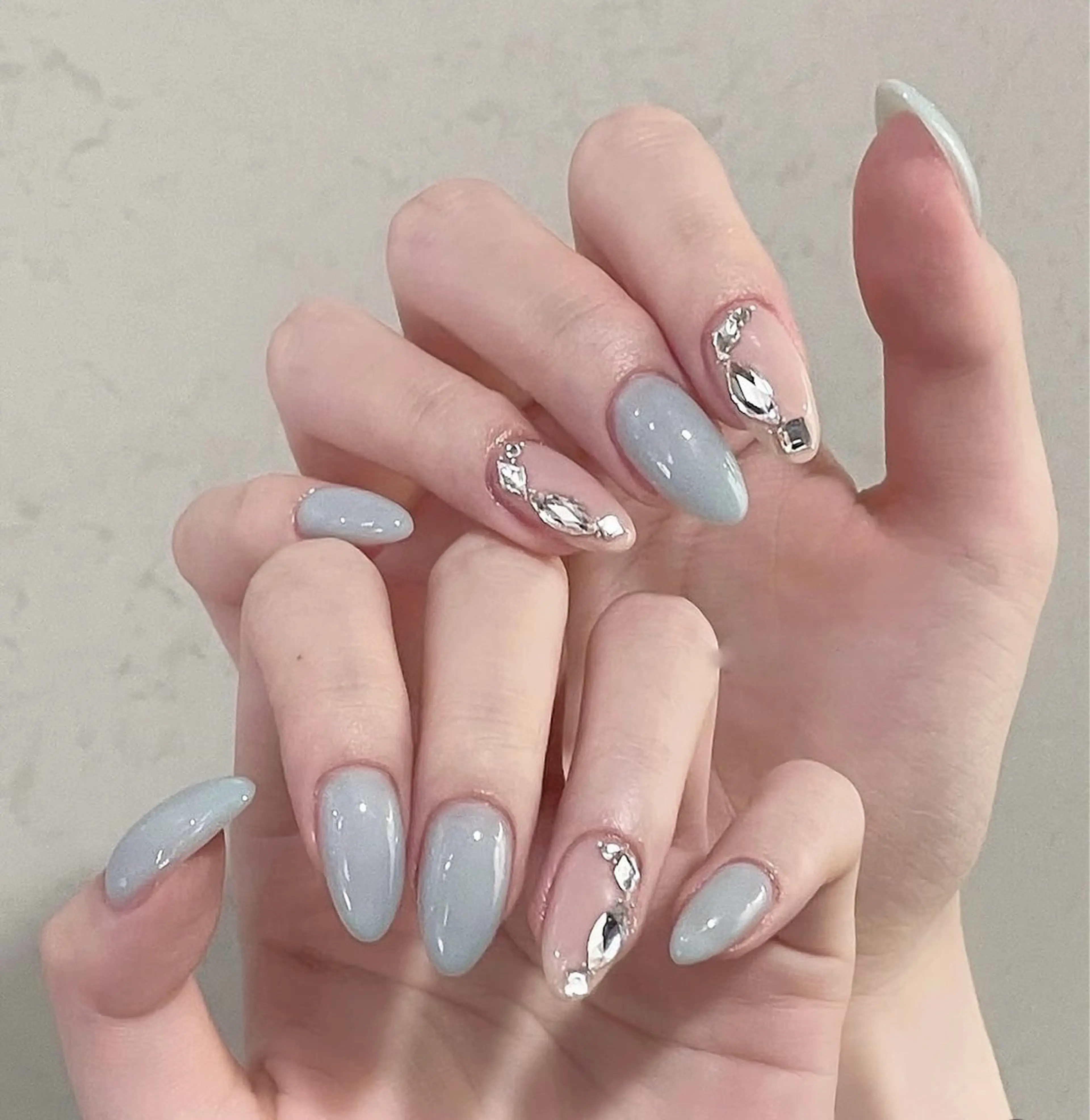 ネイル アートネイル ボルドー フレンチネイル ジェルネイル 氷ネイル・うるうるネイル ハンドネイル Julie Nailのネイルデザイン