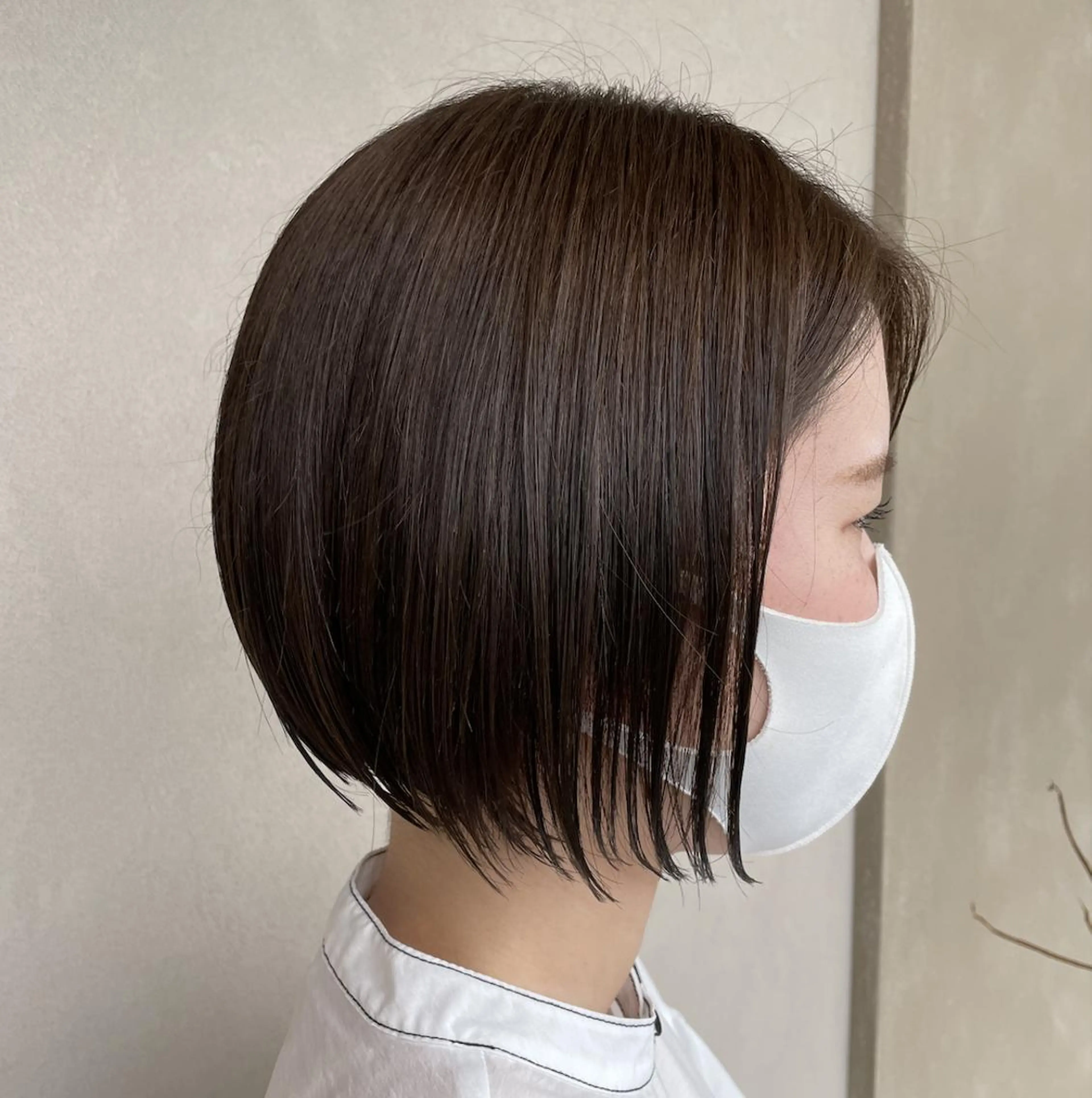 ショート ボブ カット ヘアカラー トリートメント 渡邉 瑞生のヘアスタイル