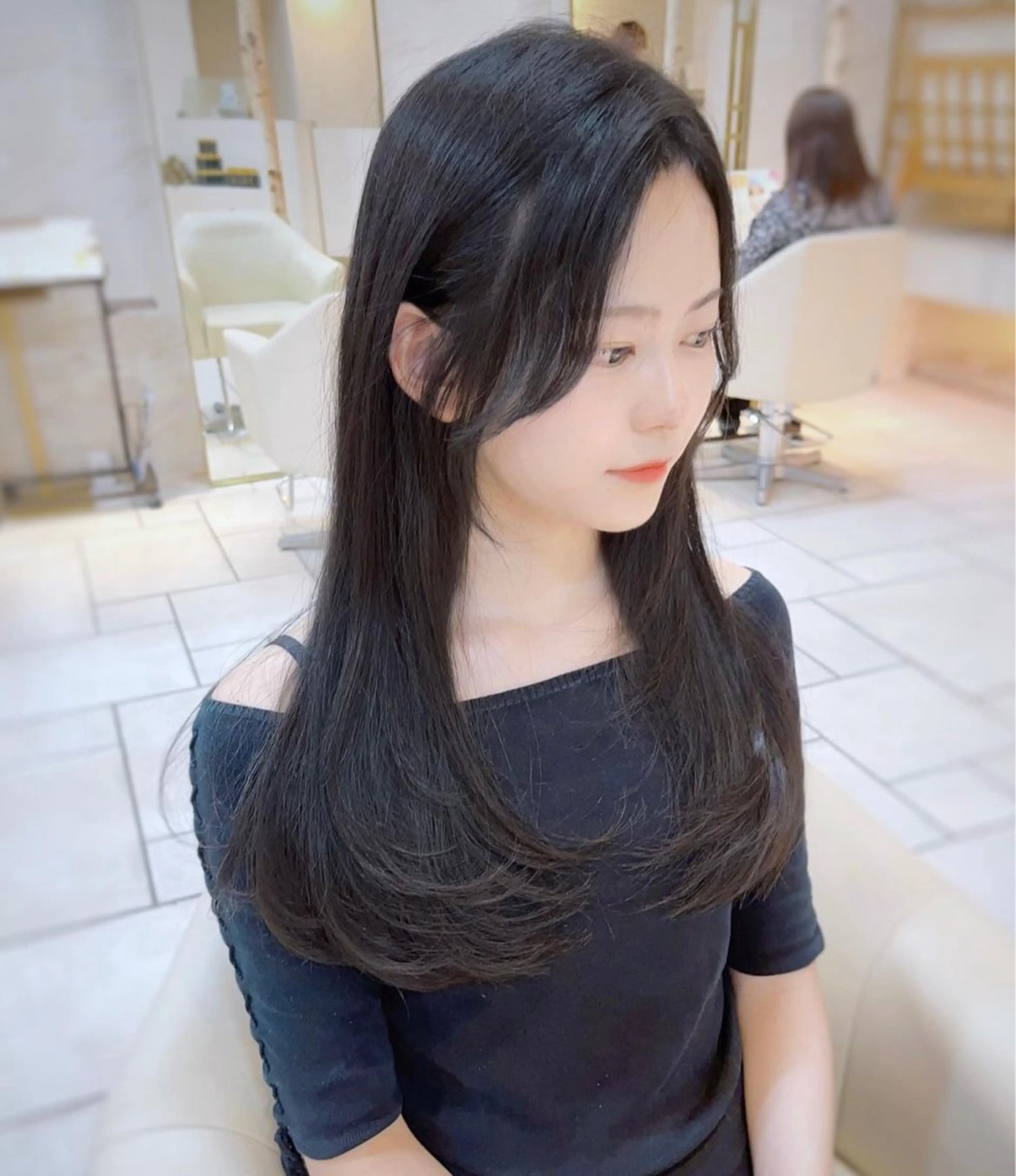 ロング 梶 久菜乃のヘアスタイル