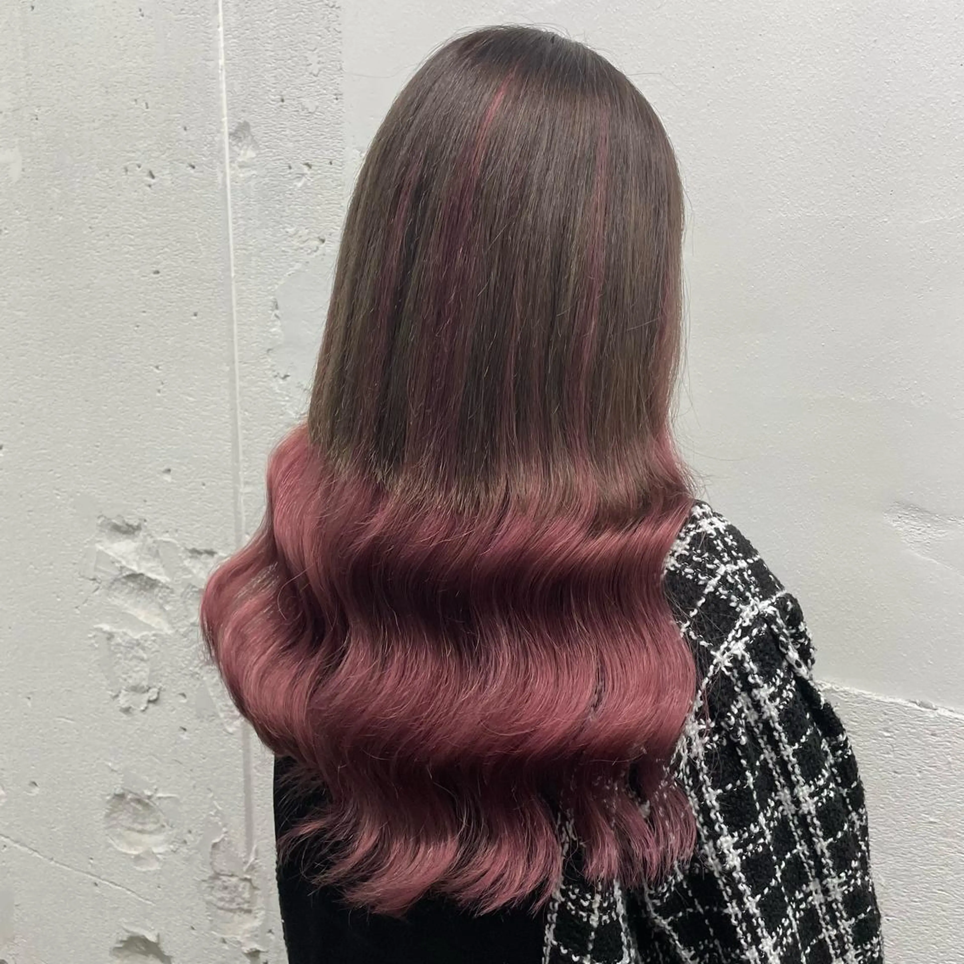 ロング カラー シールエクステ バレイヤージュ ミストバング ダブルカラー  フェイスフレーミング ヘアカラー エクステ 🧡艶髪ちゅるん髪 🫧🧡YUKI❄️のヘアスタイル