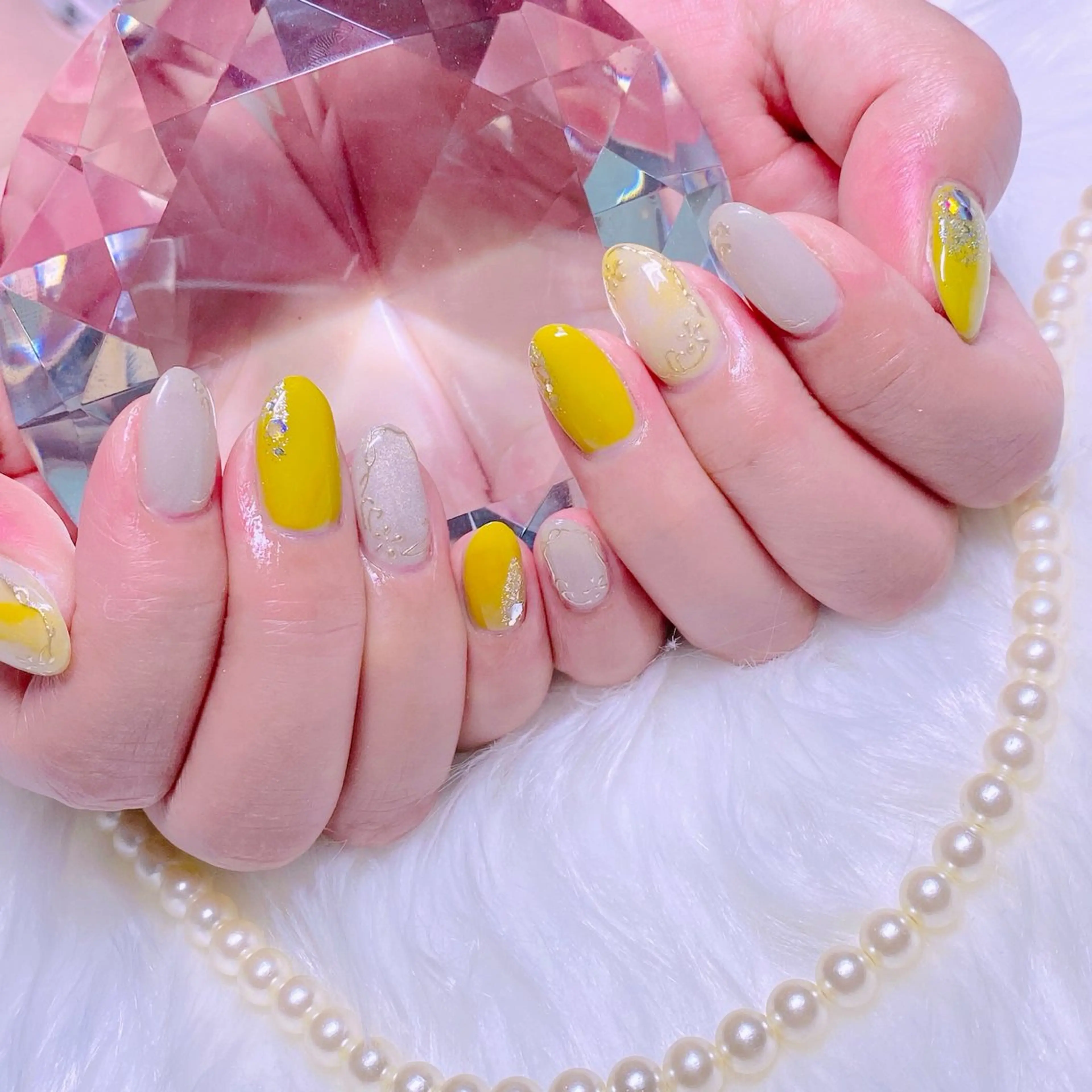 ネイル マグネットネイル ニュアンスネイル Nail Yunaのネイルデザイン