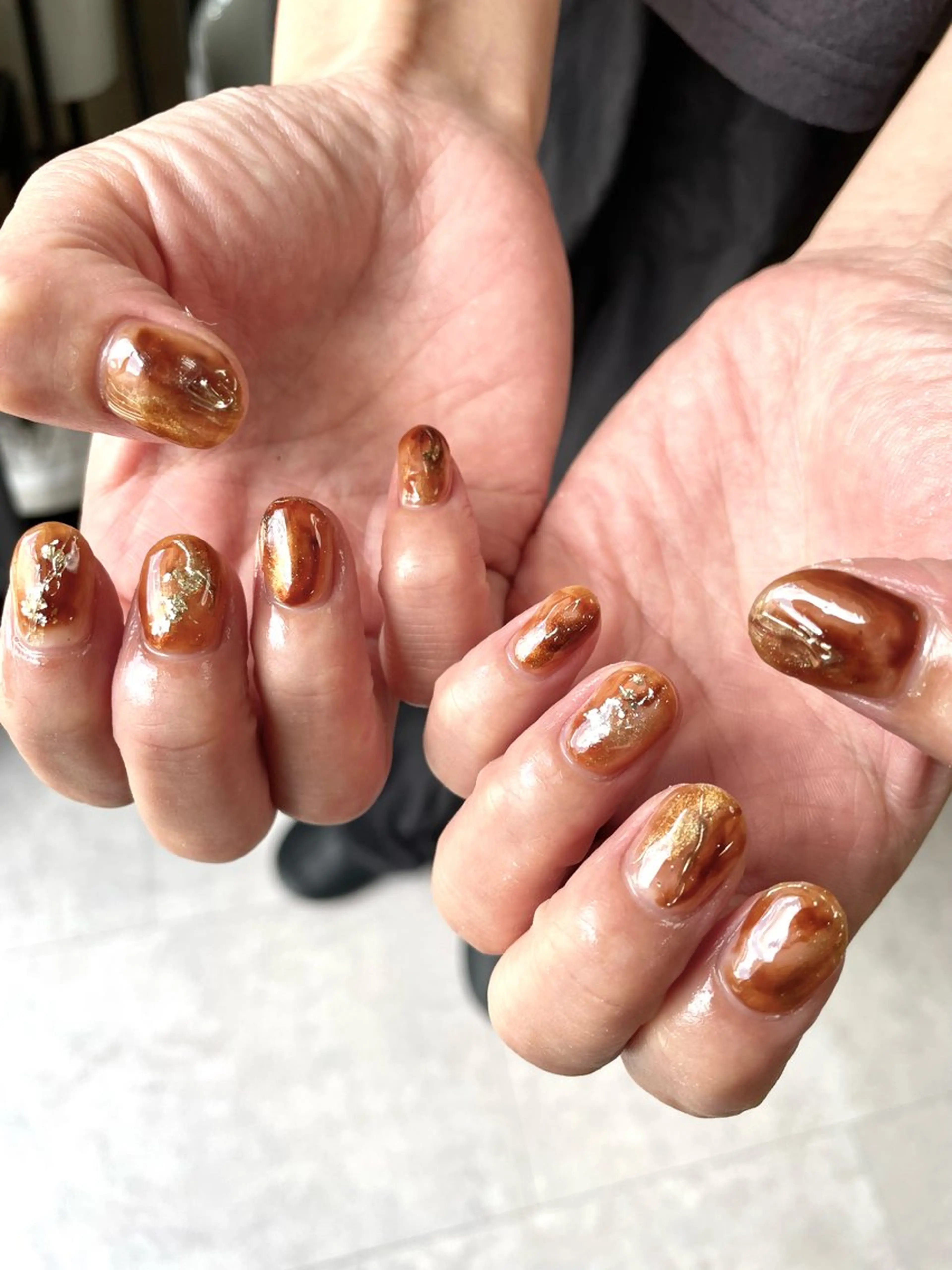ネイル アートネイル ニュアンスネイル RISA joie nailのネイルデザイン