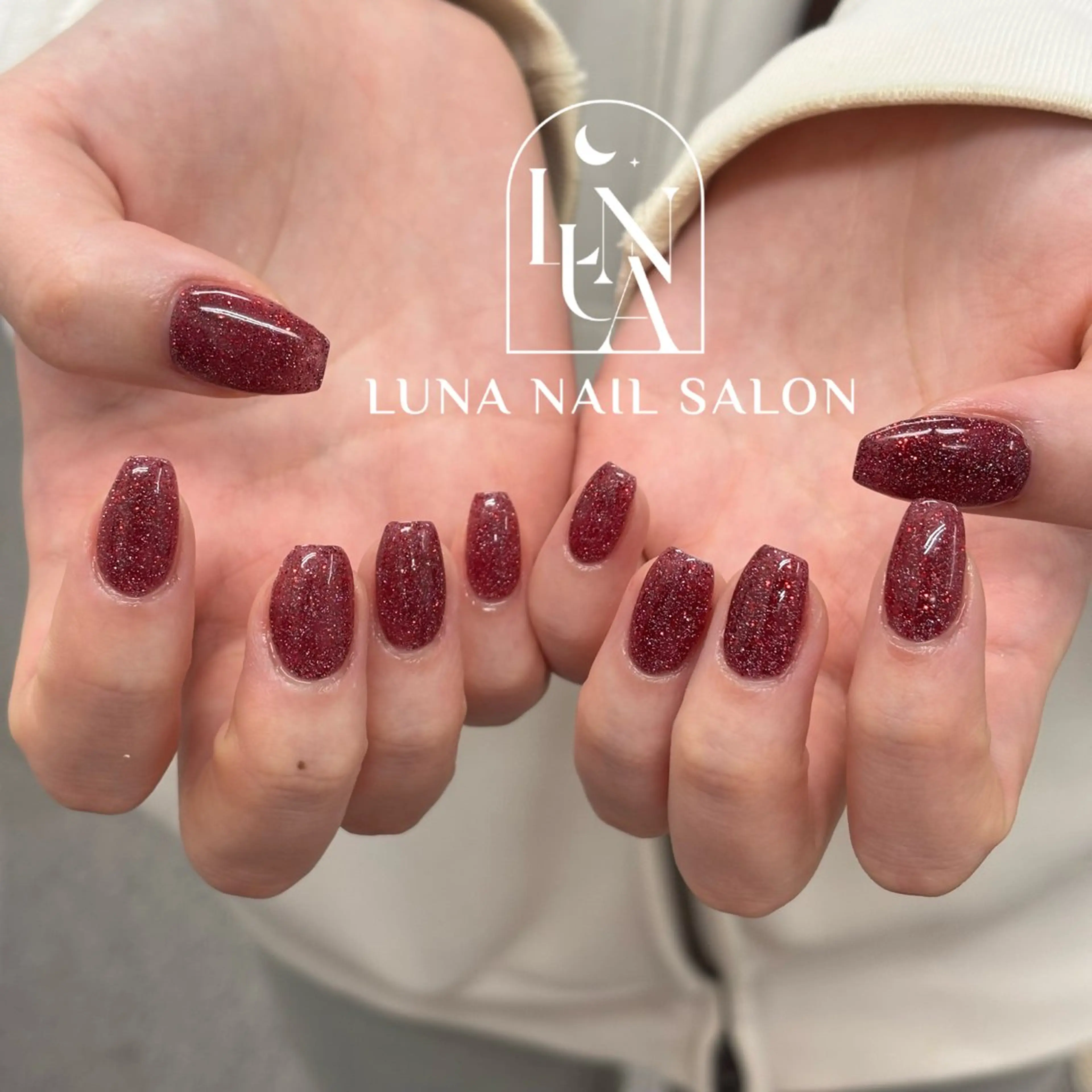 ネイル アートネイル フレンチネイル ジェルネイル ガラスフレンチ 韓国ネイル ハンドネイル ハンドケア LUNA Nail salon💕のネイルデザイン