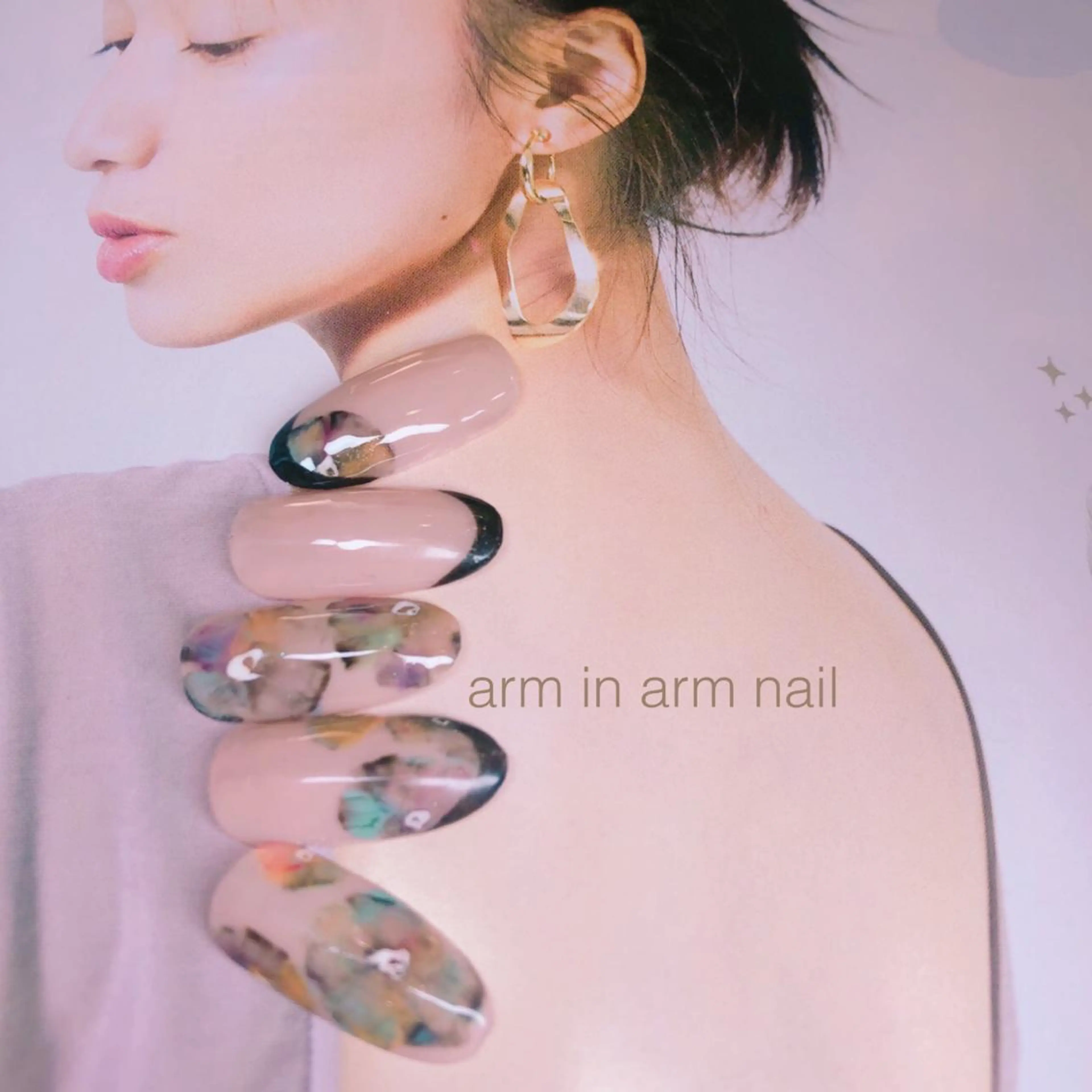 ネイル arm in arm ︎✿Yamamotoのマツエク・マツパデザイン