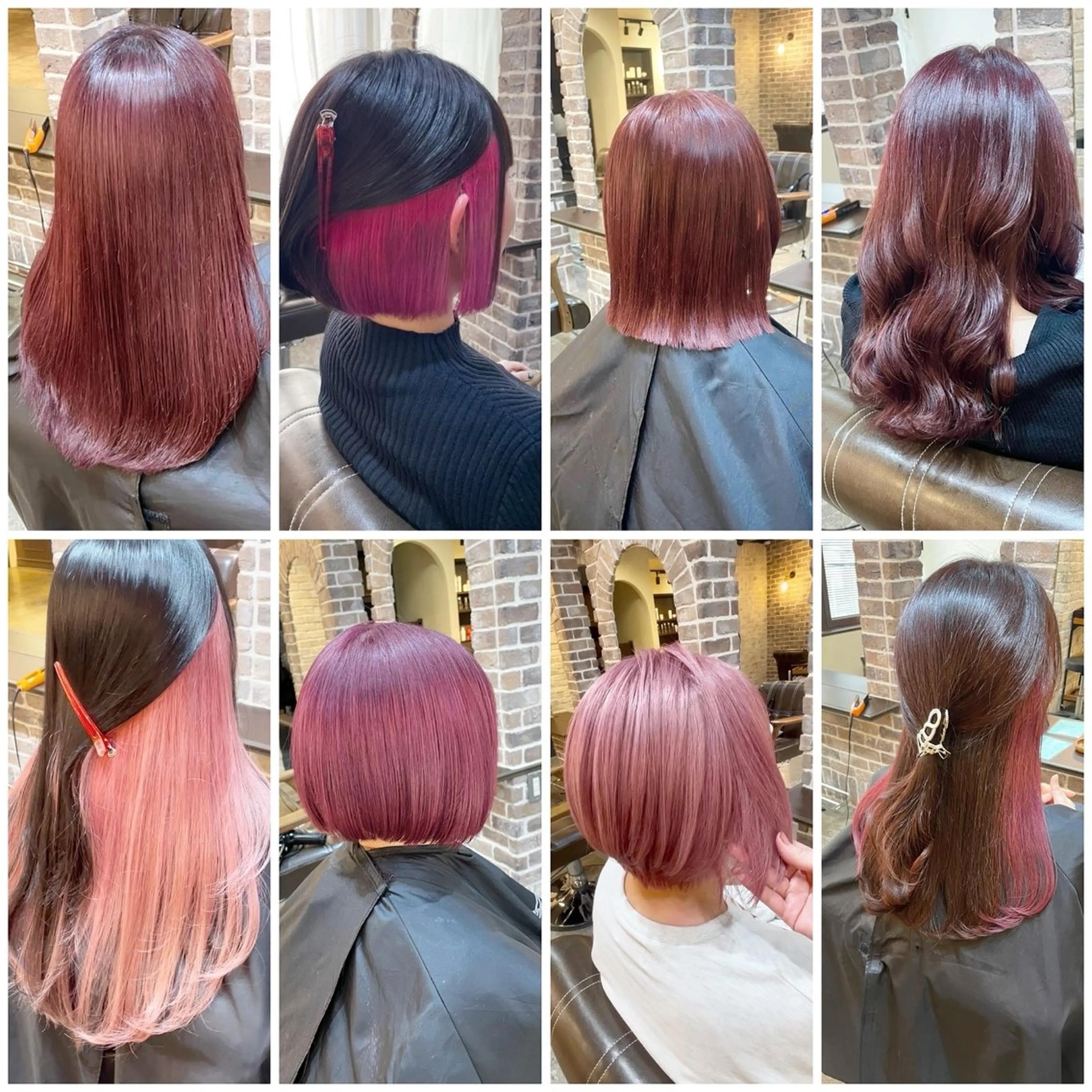 カラー ブリーチ ブリーチなしカラー ピンクカラー ACROあべの店所属・艶カラー/インナー /グラデ/大西小百合のヘアスタイル