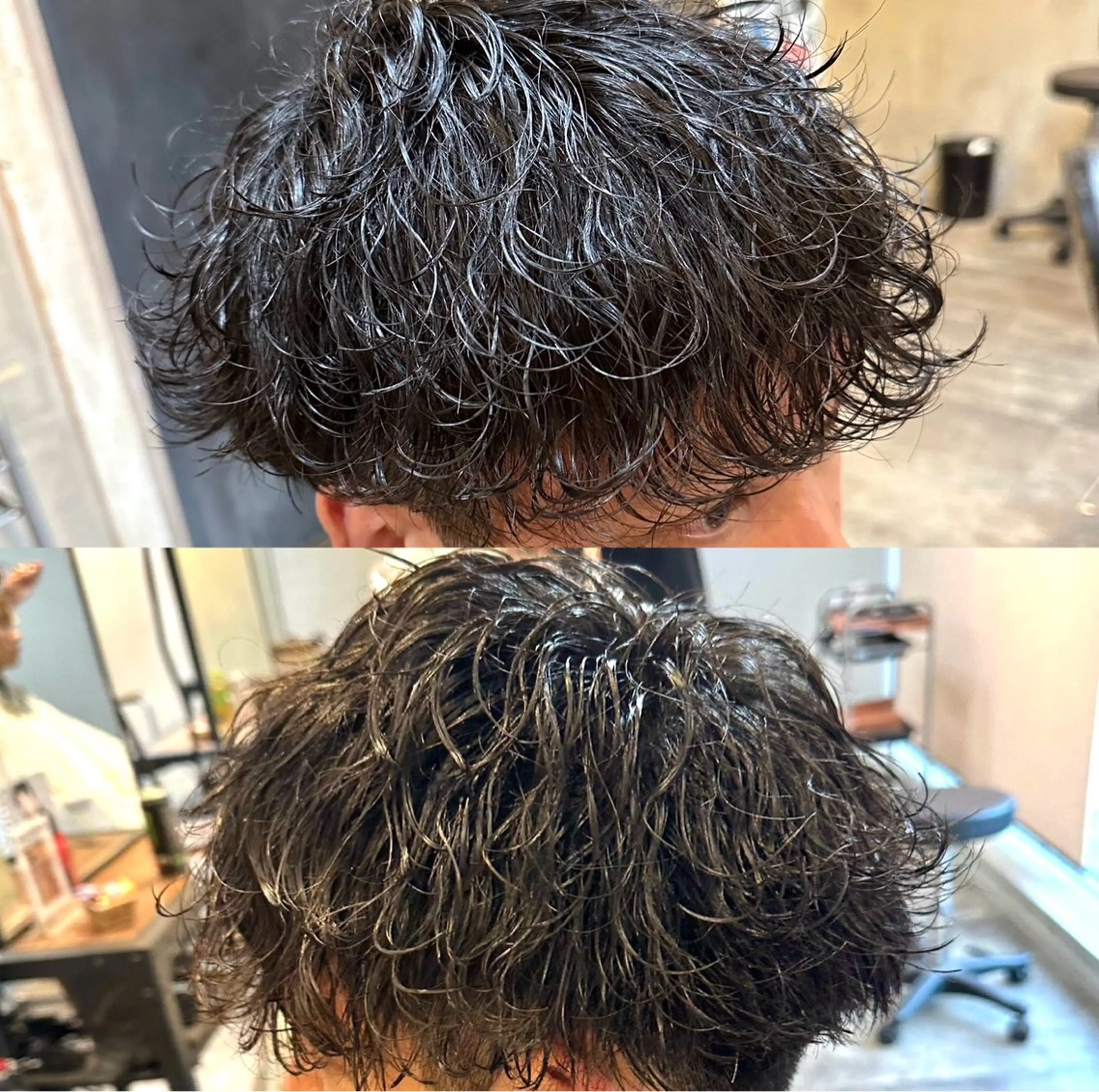 パーマ メンズ メンズパーマ 波巻きパーマ 梅田中崎町メンズ 美容師ユースケのヘアスタイル