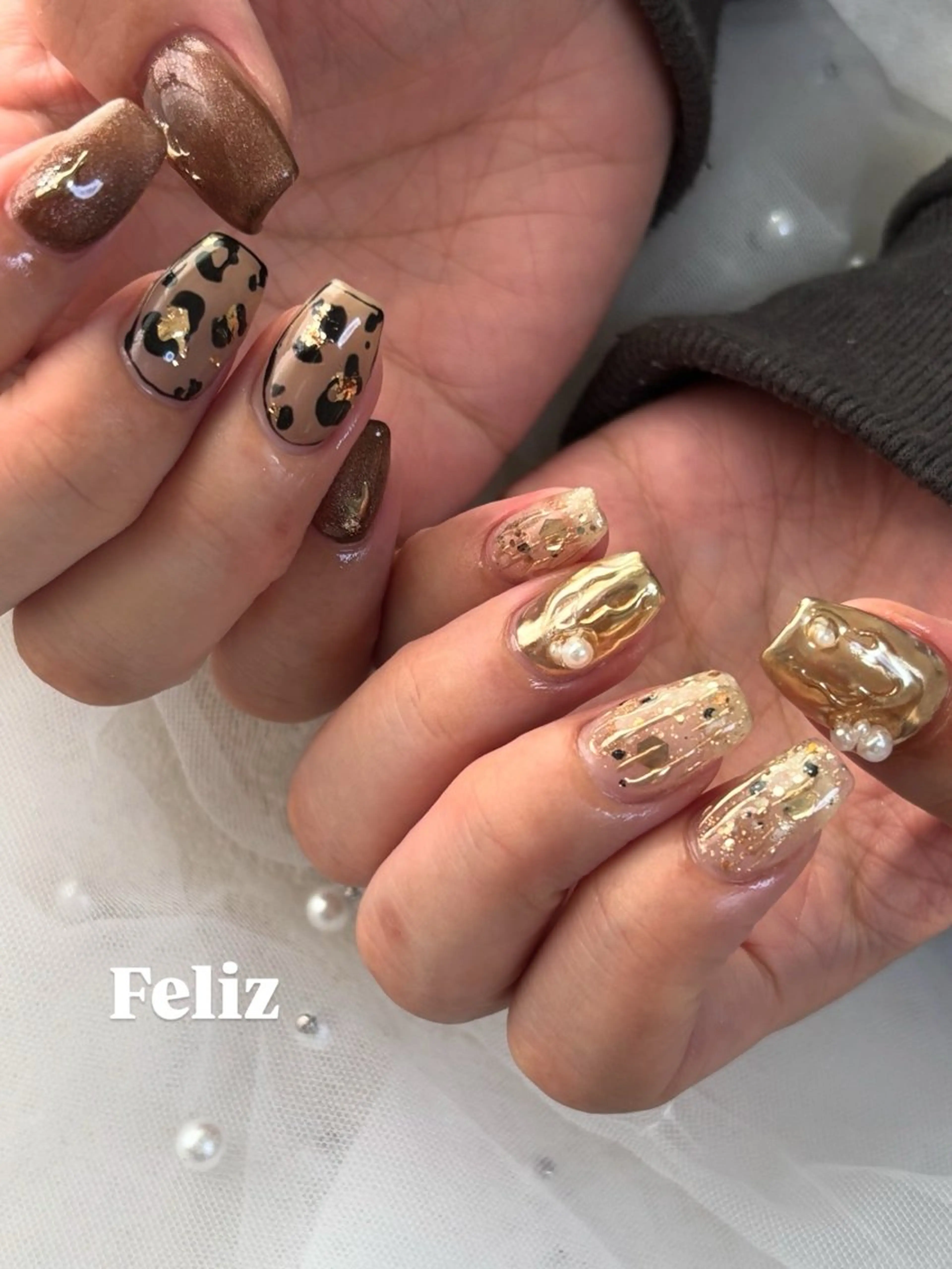 ネイル ハンドネイル ハンドケア Feliz 楽しいネイルサロンのネイルデザイン