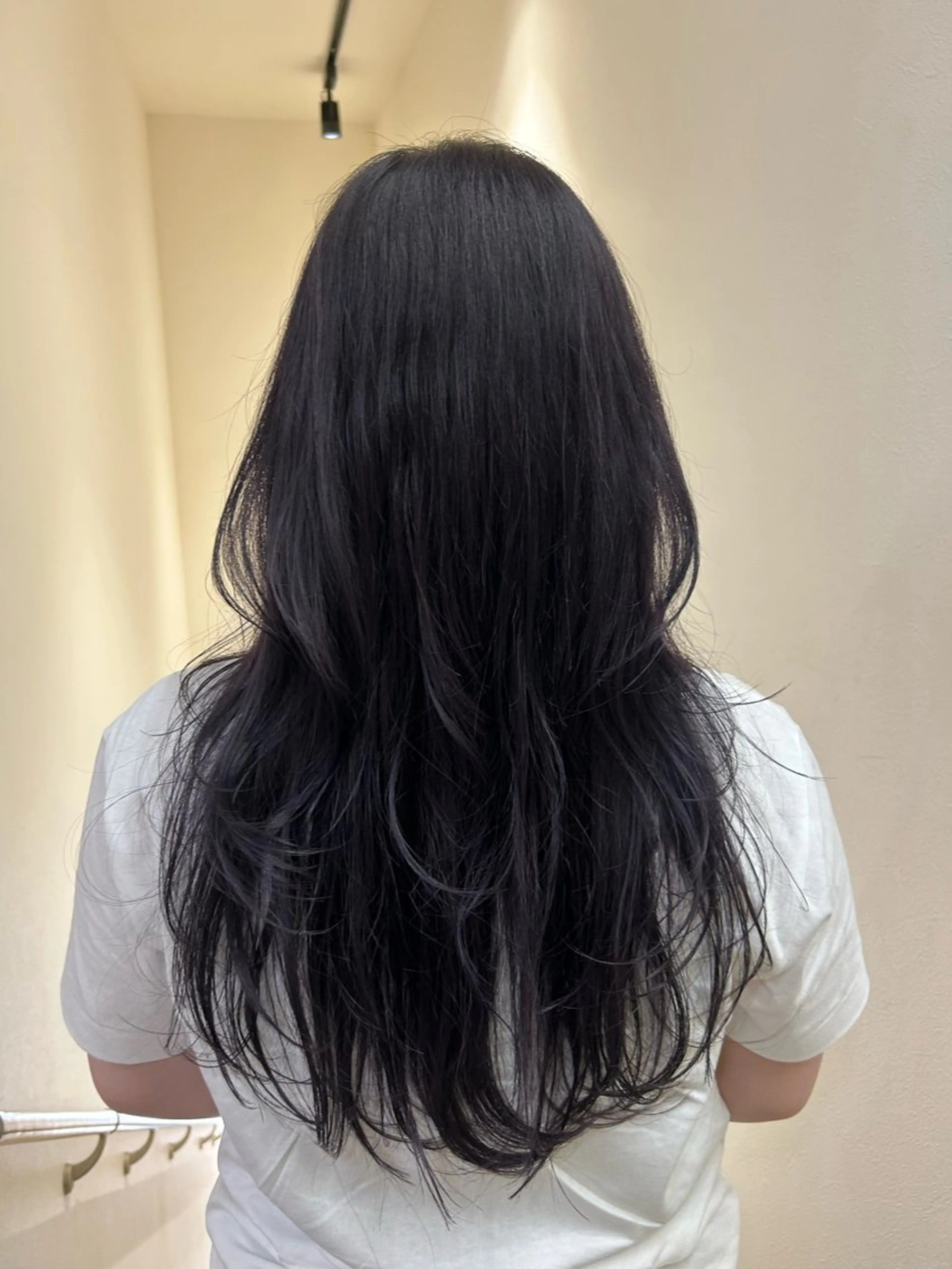 ロング カラー ブリーチ 透明感カラー ディープラベンダー ラベンダーカラー カット ヘアカラー トリートメント hub hair レイヤー/透明感のヘアスタイル