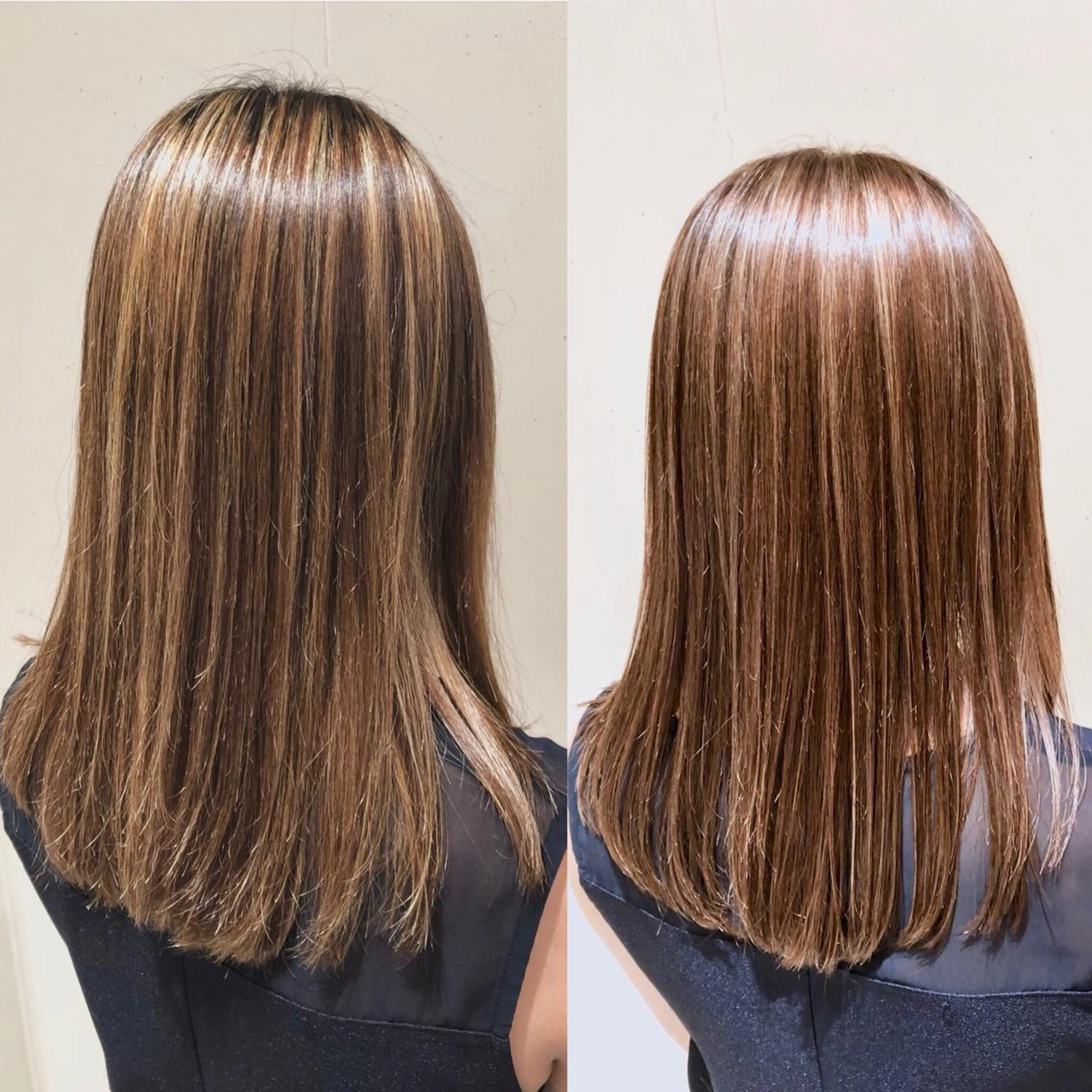 セミロング カラー パーマ ヘアアレンジ アッシュ ベージュカラー ブリーチ 透明感カラー グラデーションカラー 【ツヤ髪美容師】 ツダケイスケのヘアスタイル